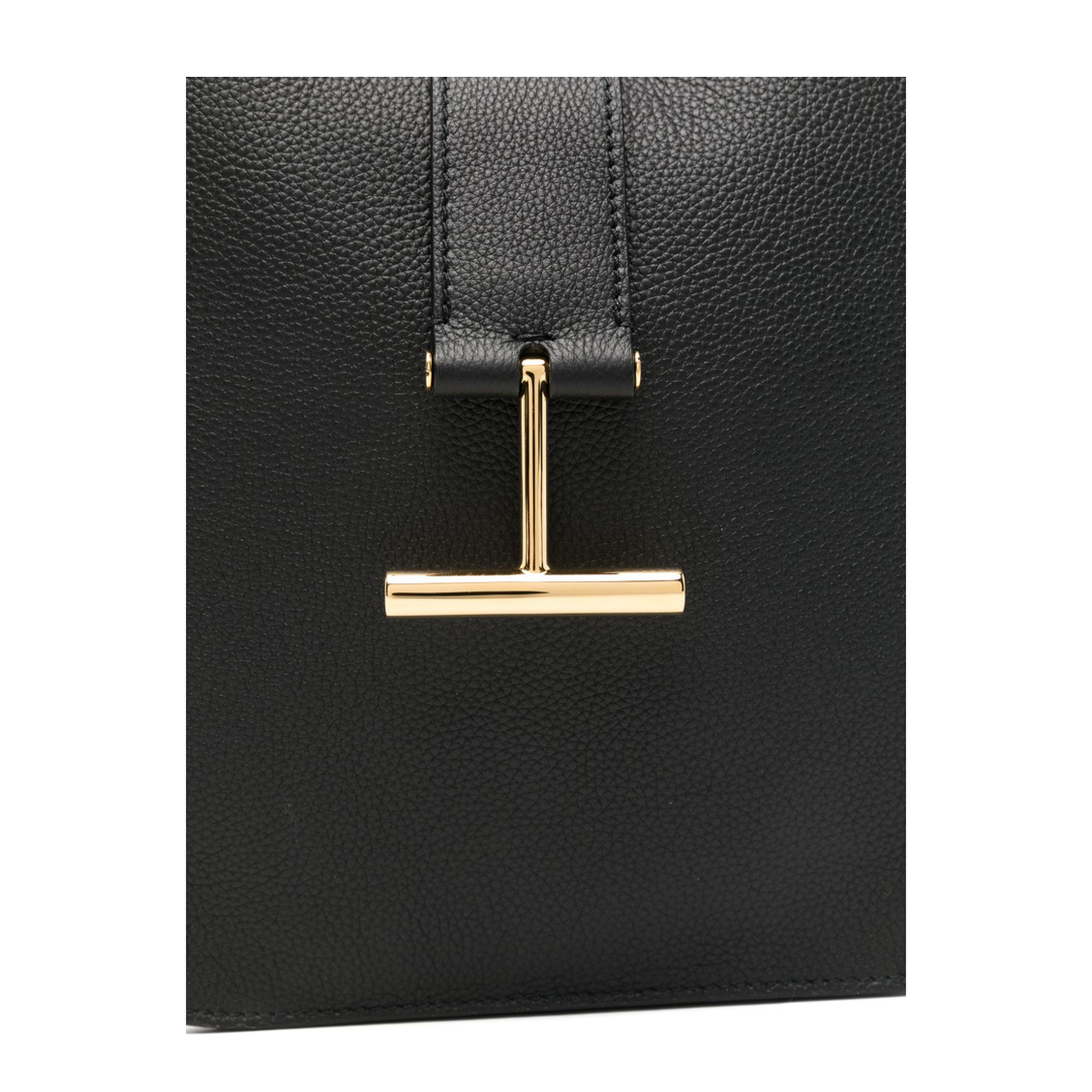 Tara Small Grain Leather Crossbody - Black - Image 2