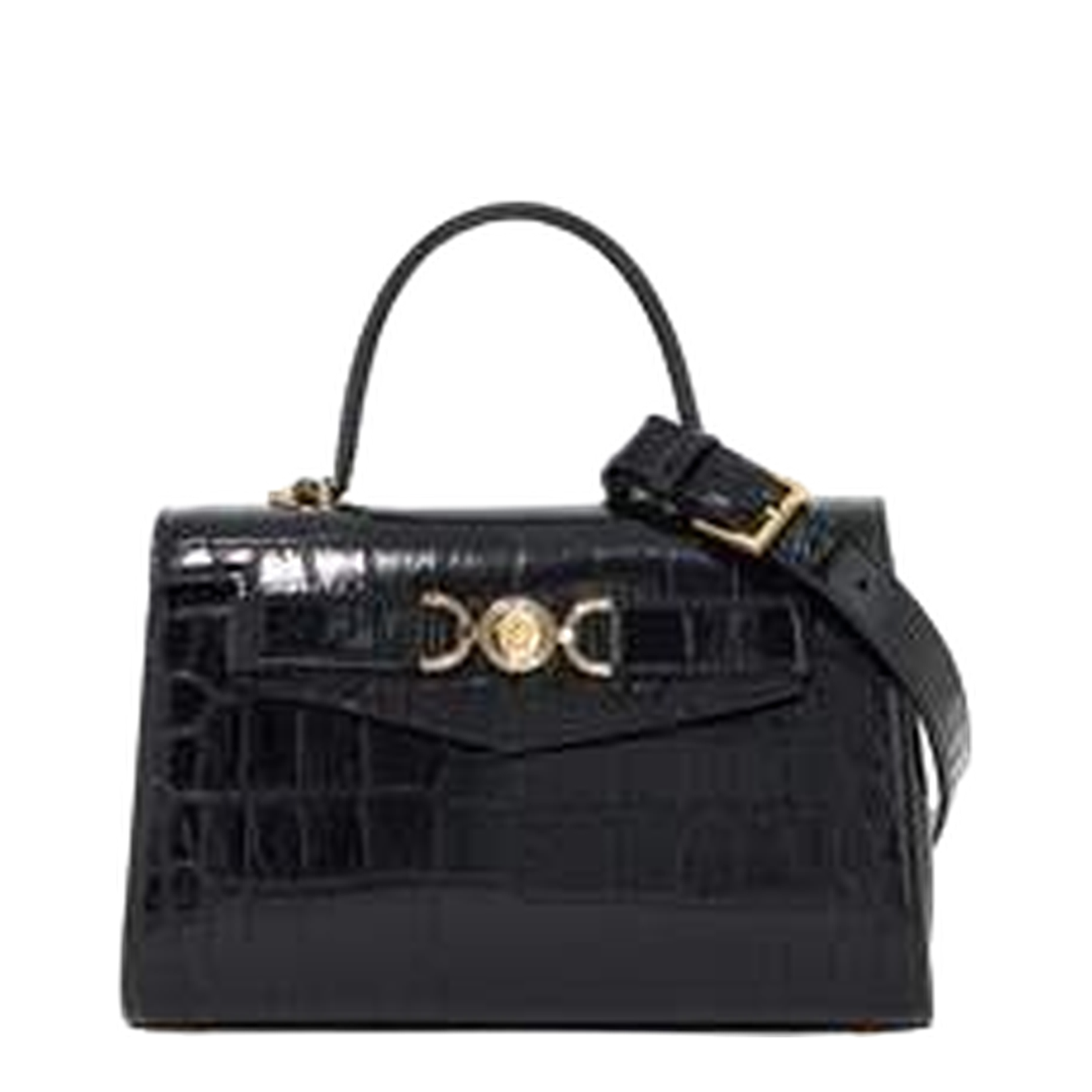Crocodile Embossed Tote Bag - Image 4