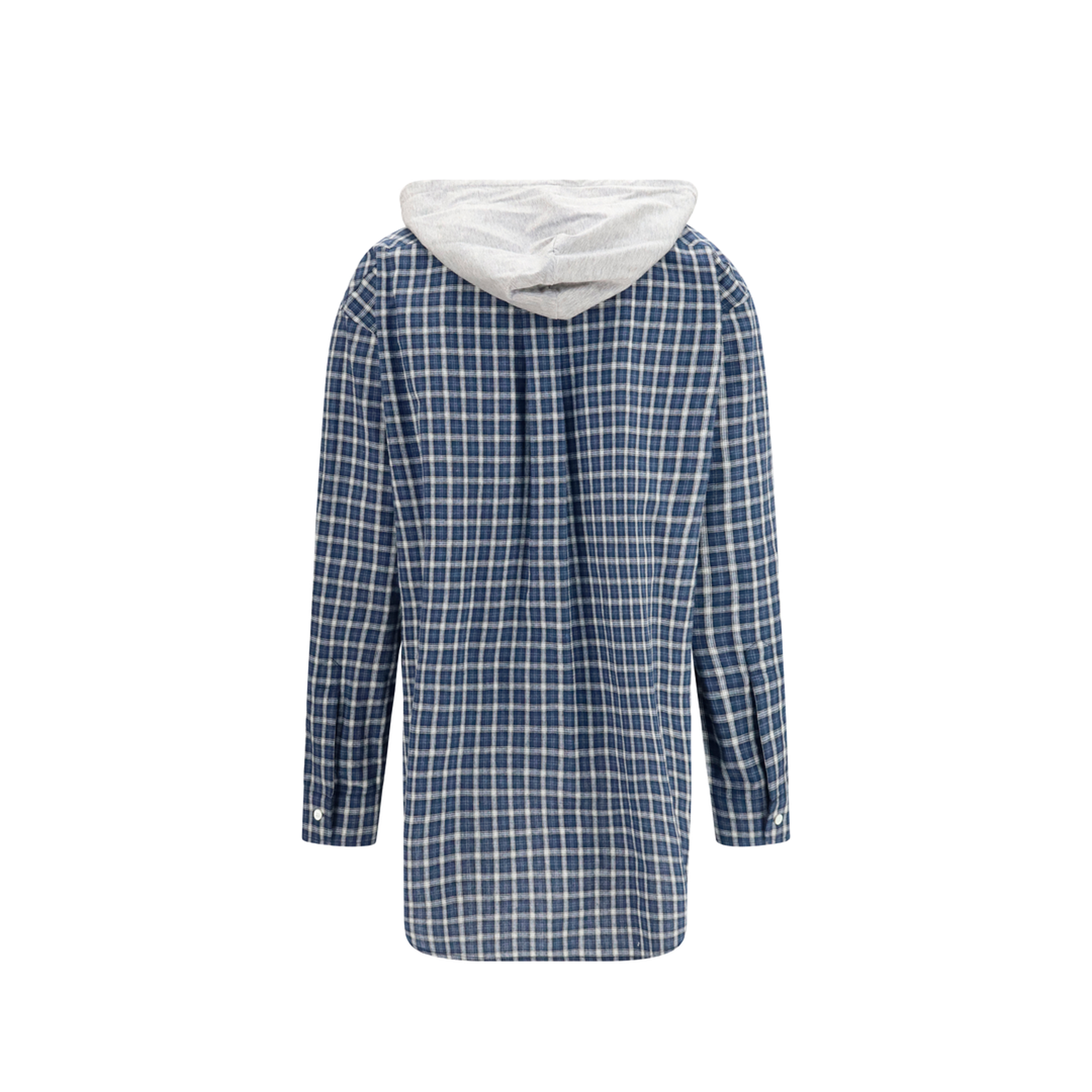Checked Hooded Shirt - Image 2