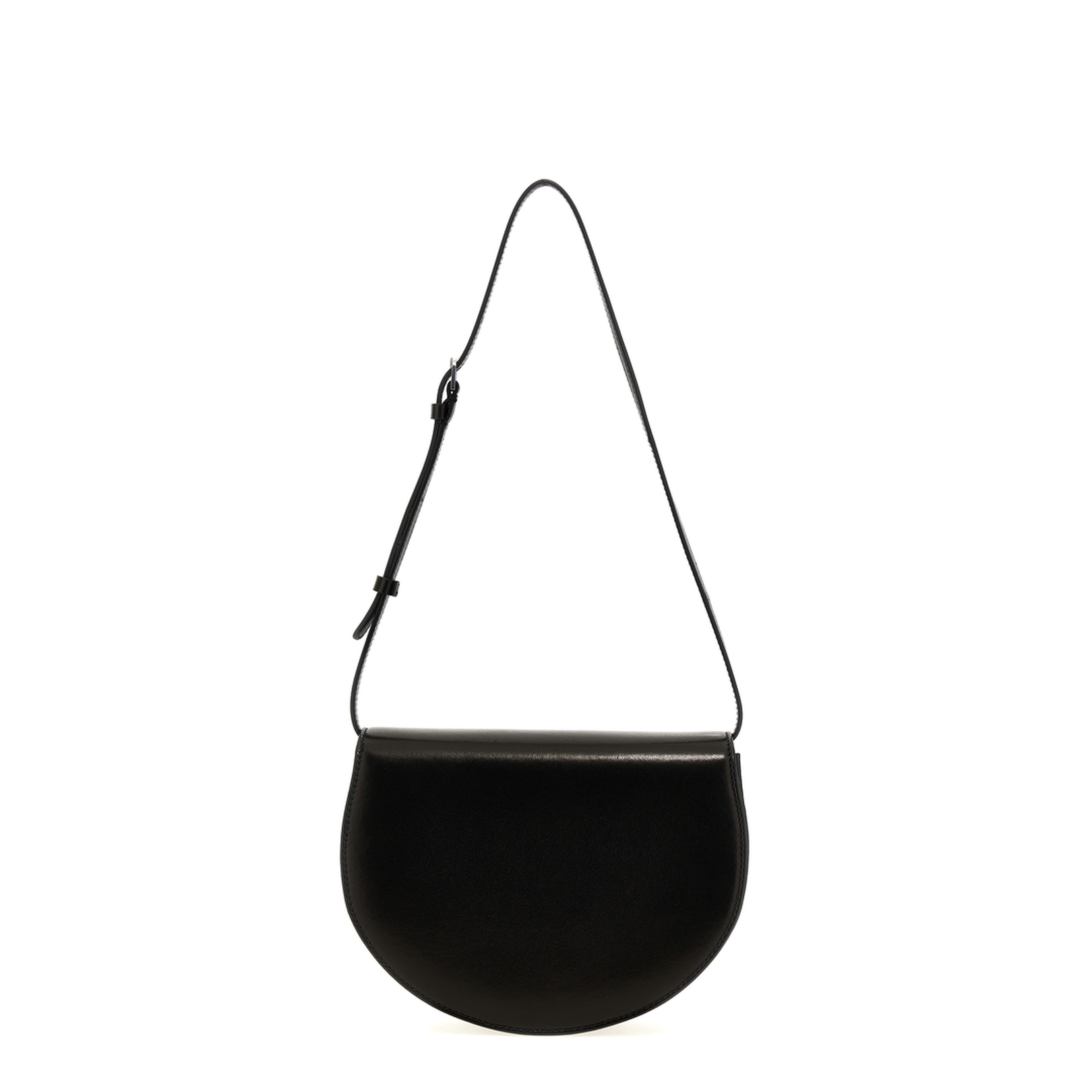 Lambskin Leather Shoulder Bag - Black - Image 3