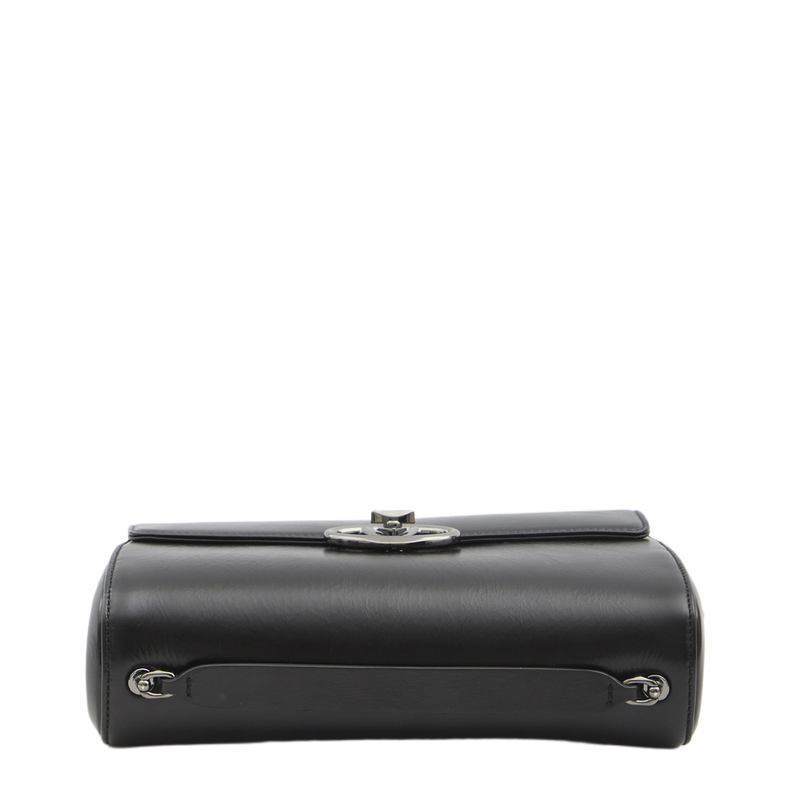 VLogo Medium Calfskin Shoulder Bag - Black - Image 5