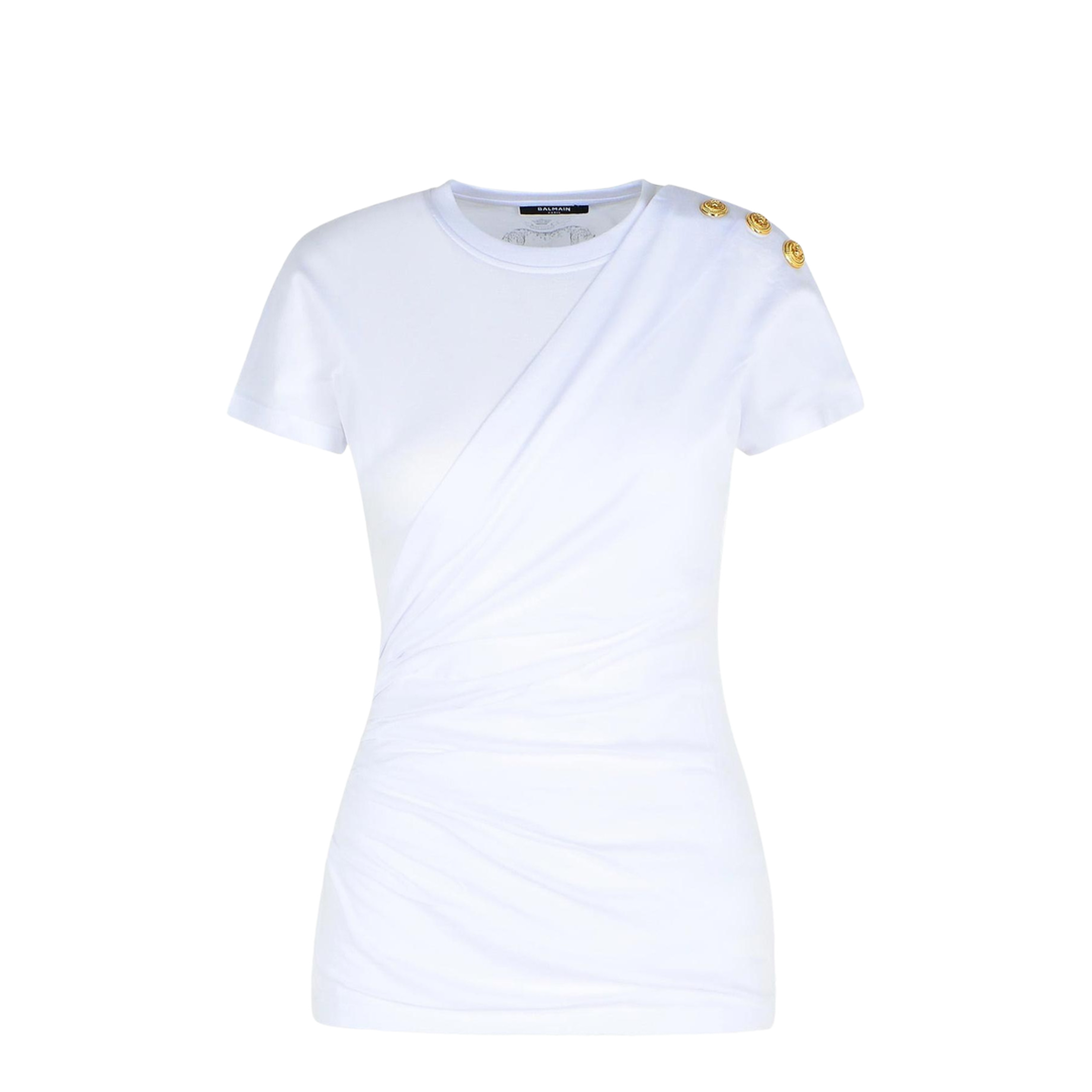 Cotton T-Shirt In White - Image 4