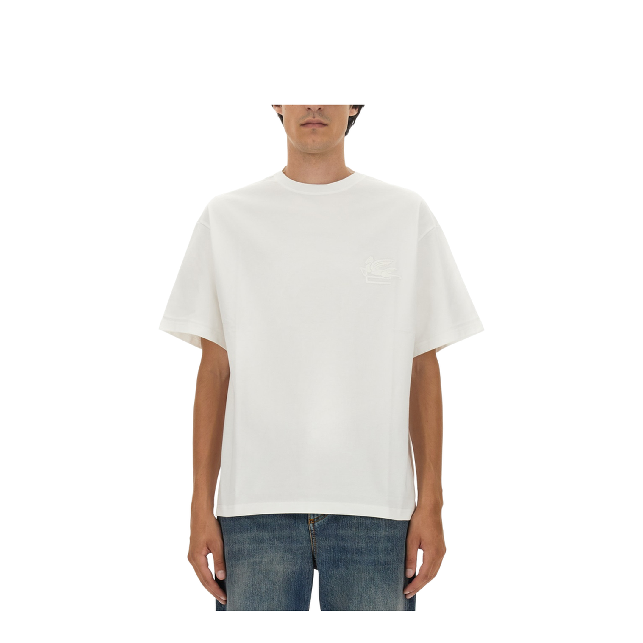 T-shirt With Pegasus Embroidery - Image 1