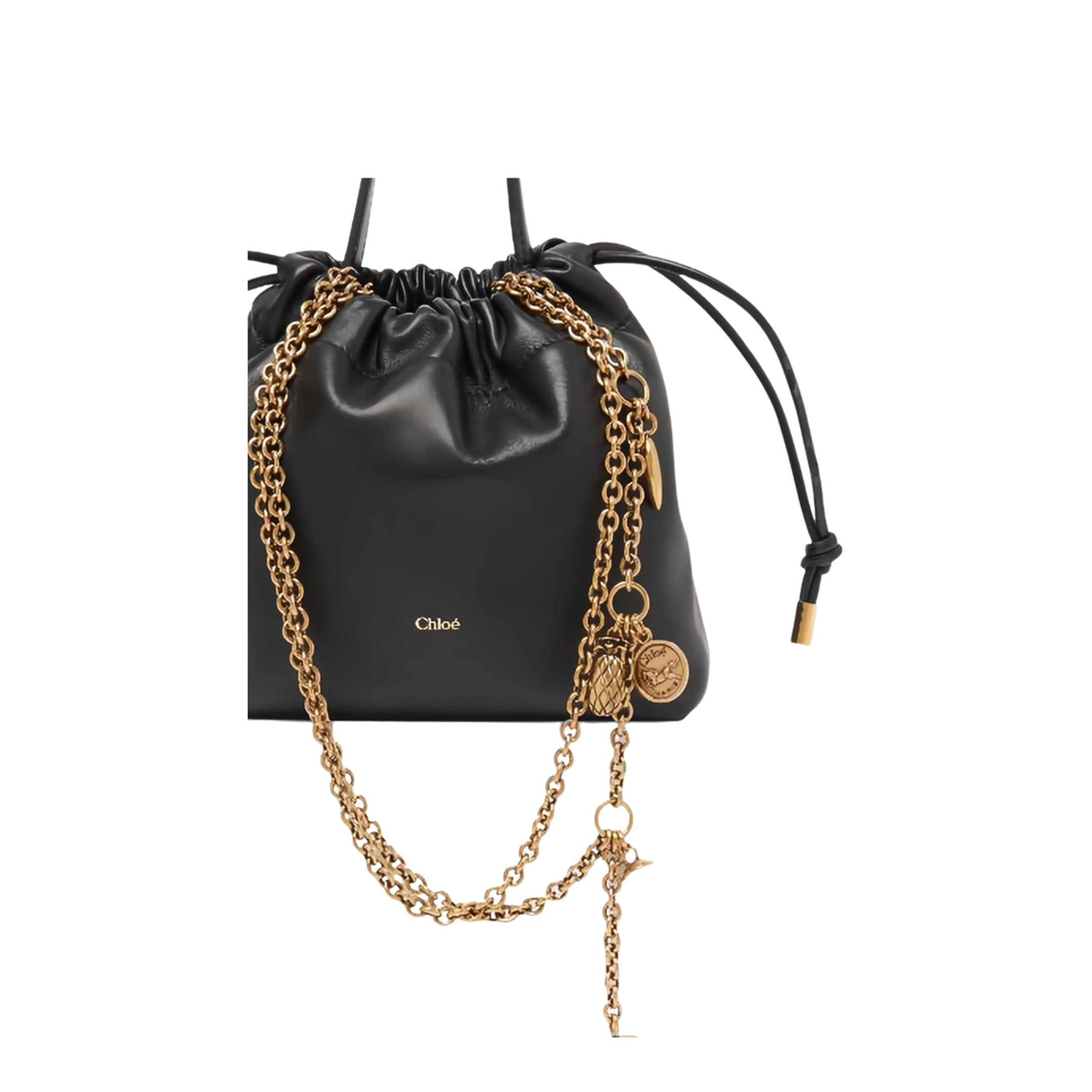 Icons Mini Lambskin Shoulder Bag - Black - Image 2