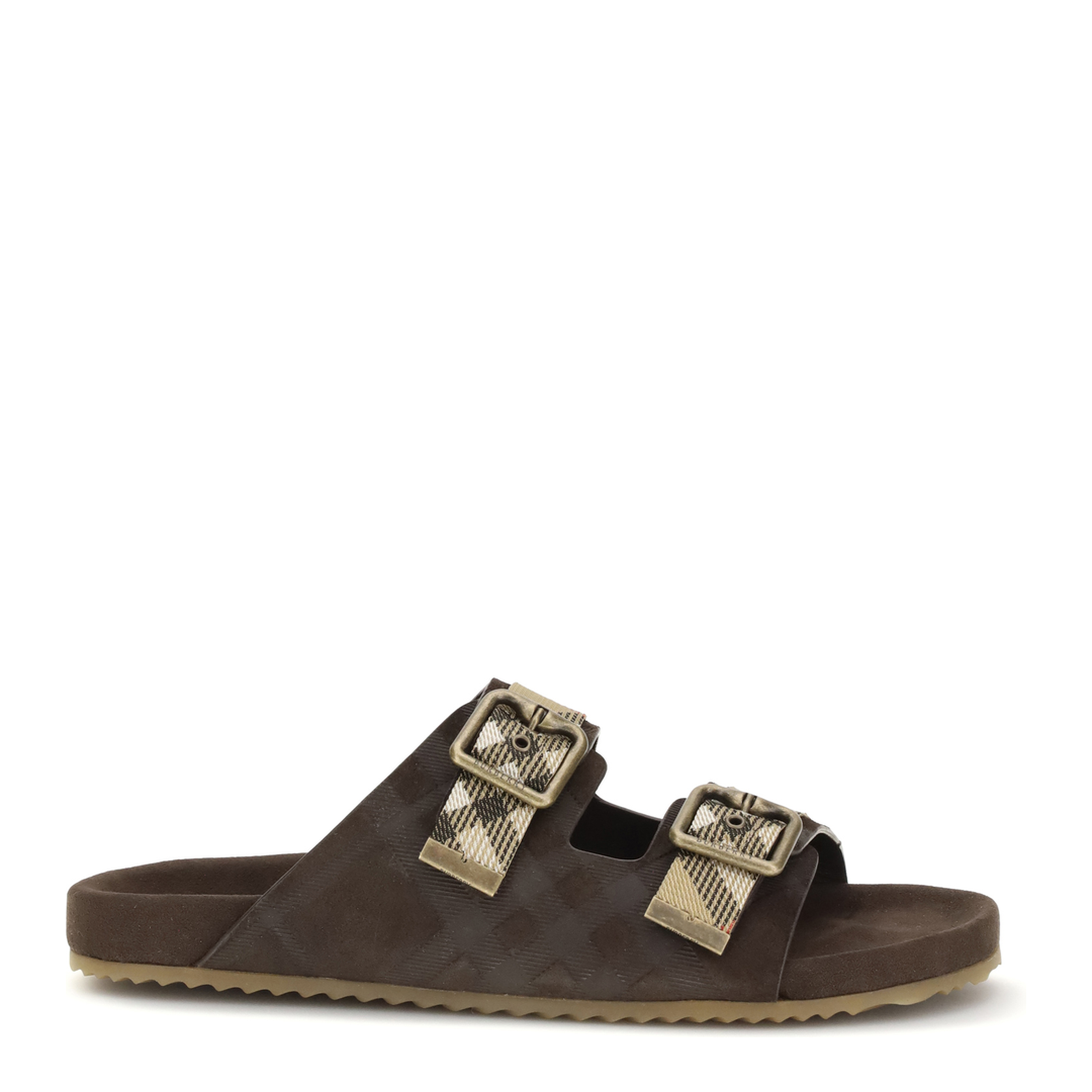 Check Suede Urchin Sandals - Image 1