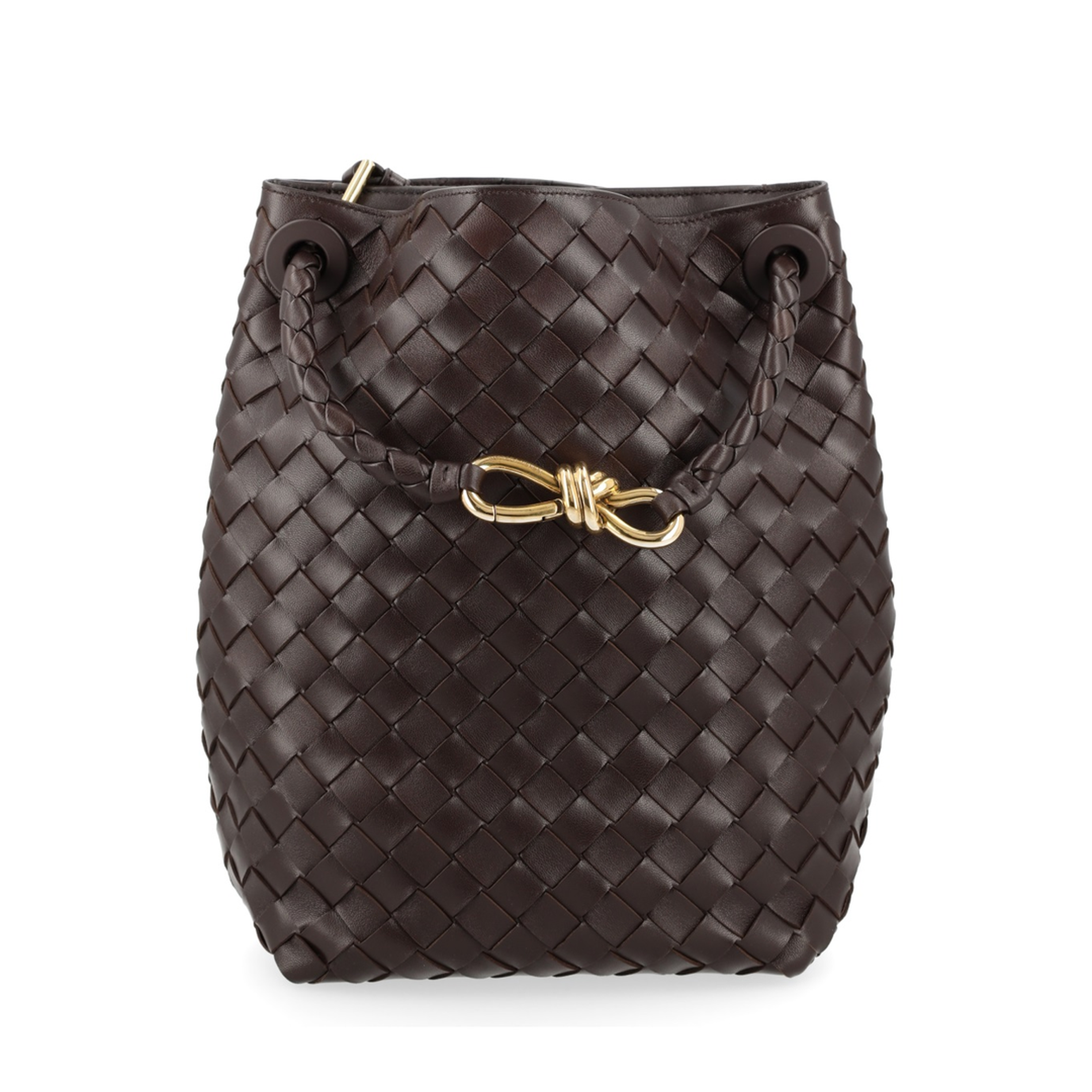Andiamo Small Lambskin Bucket Bags - Fondant - Image 1