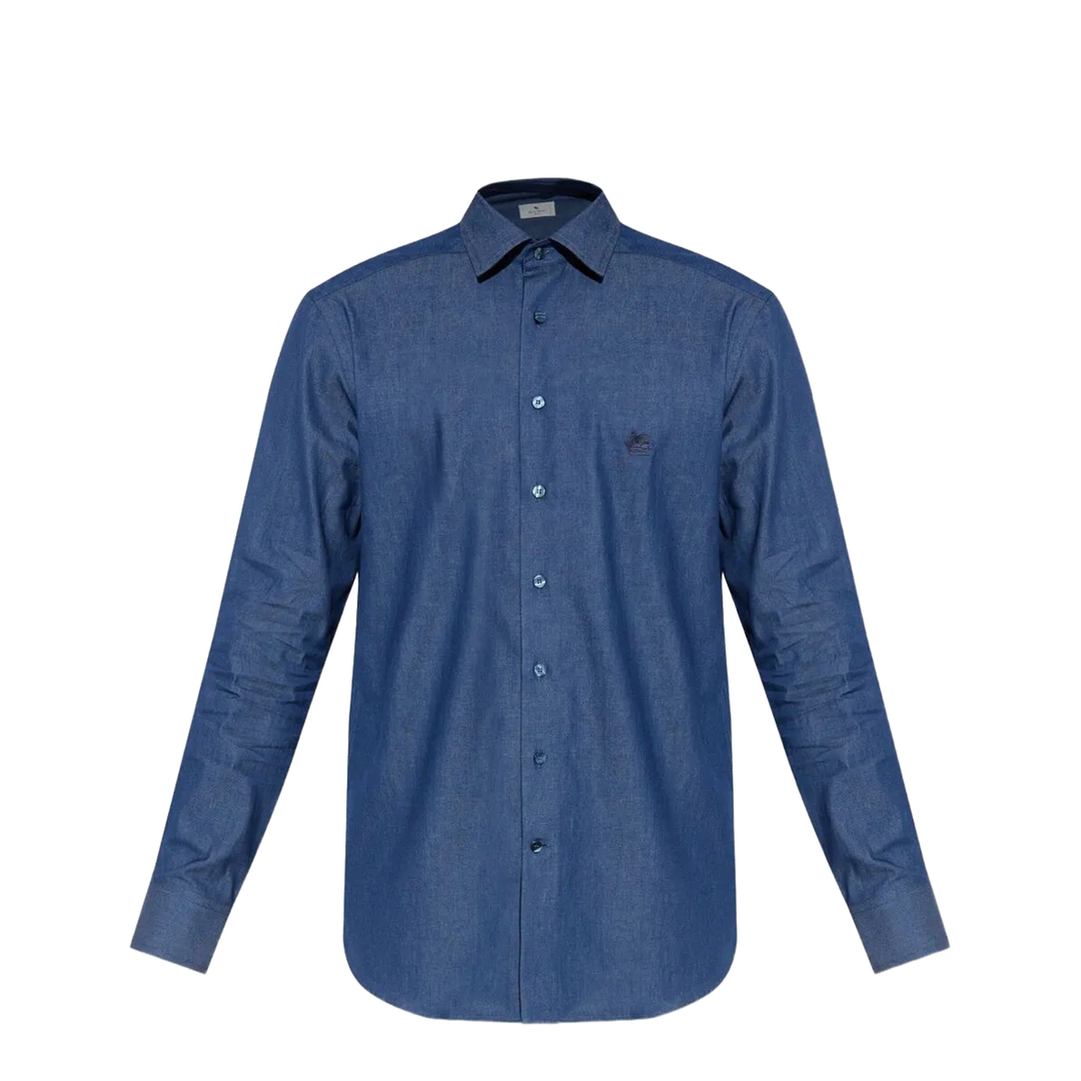 Embroidered Logo Cotton Shirt - Image 1