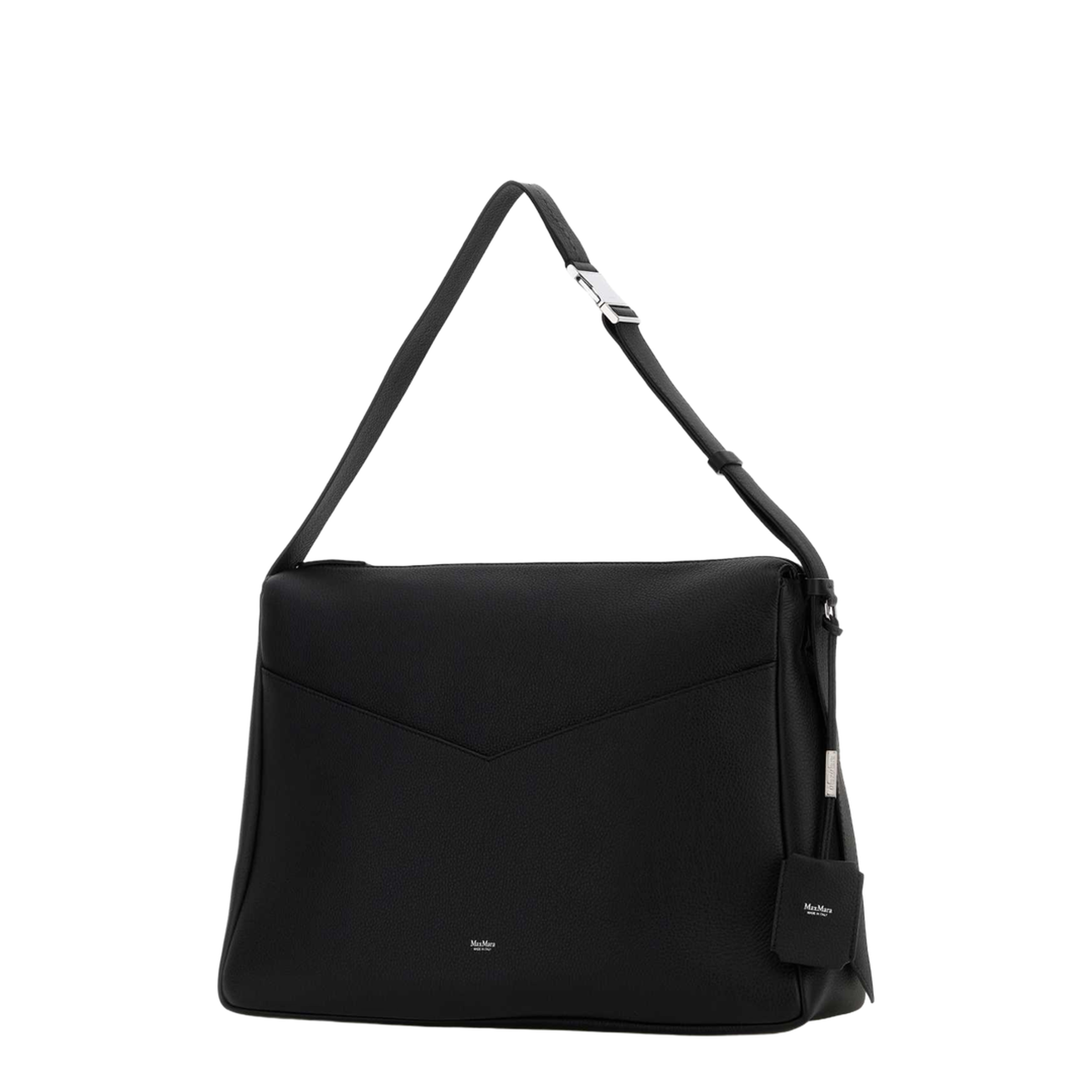 Skipper Medium Calfskin Shoulder Bag - Black - Image 2