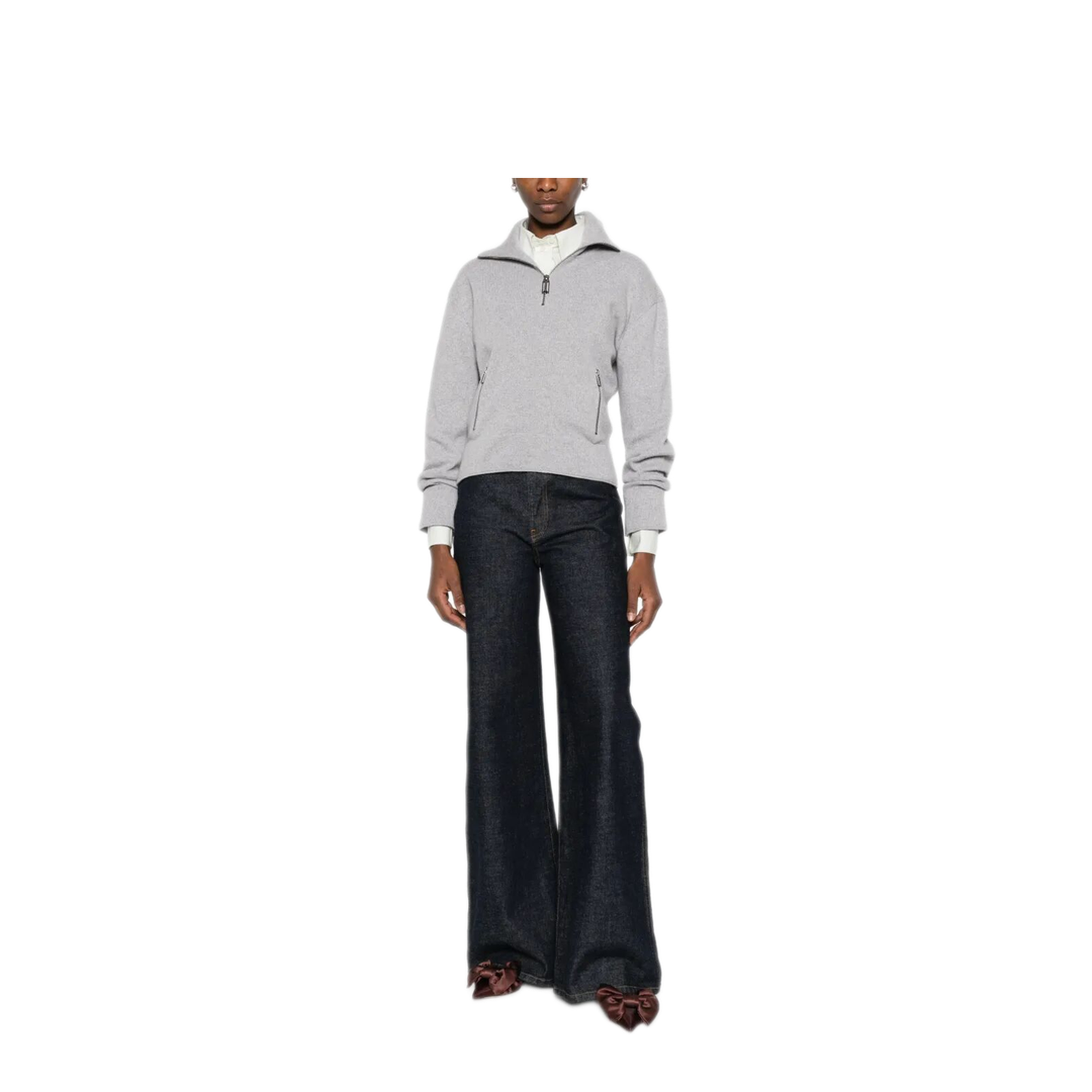 Half-Zip Milano Wool Blend Jumper - Image 2