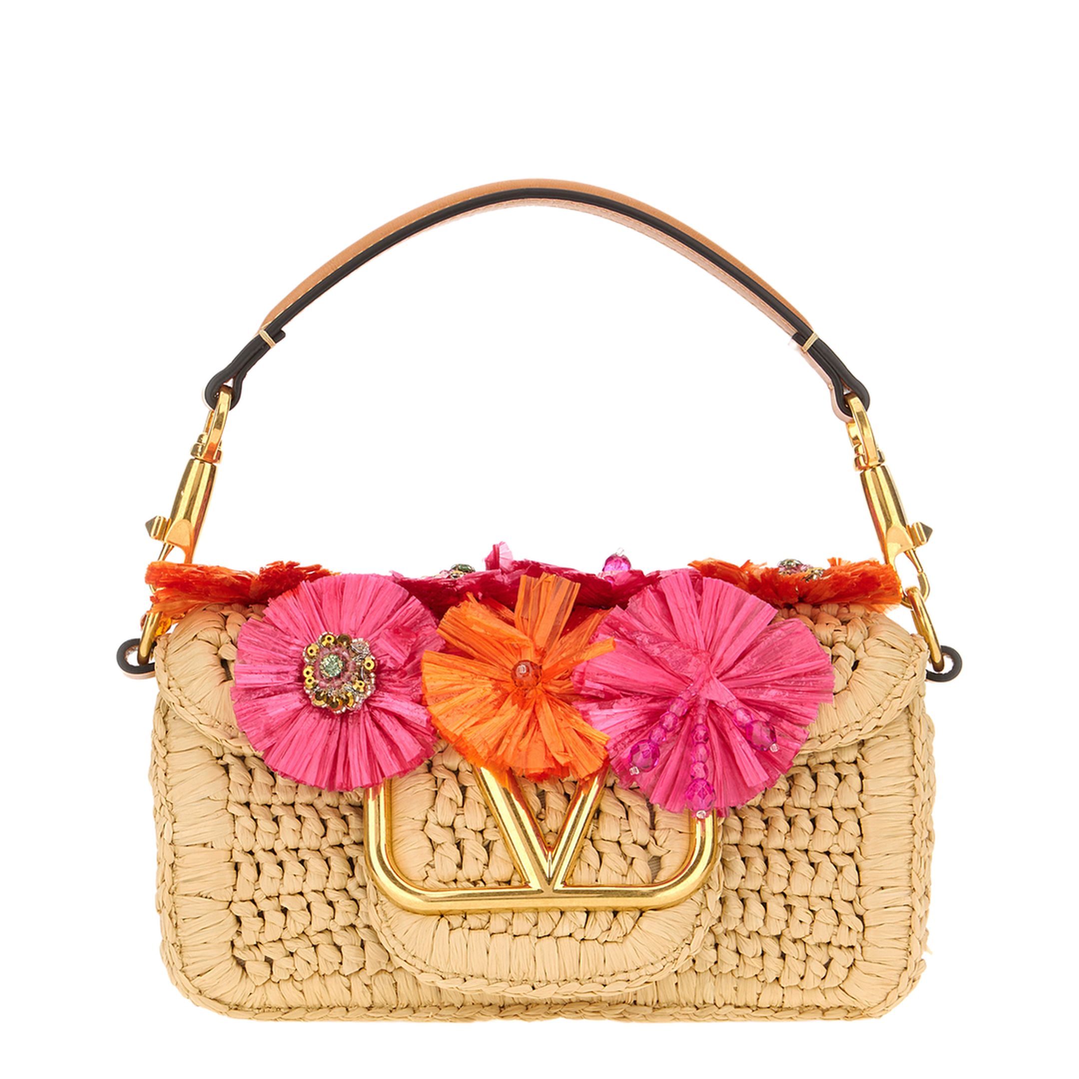 DeVain Small Embroidered Organza Shoulder Bag - Multicolor - Image 5