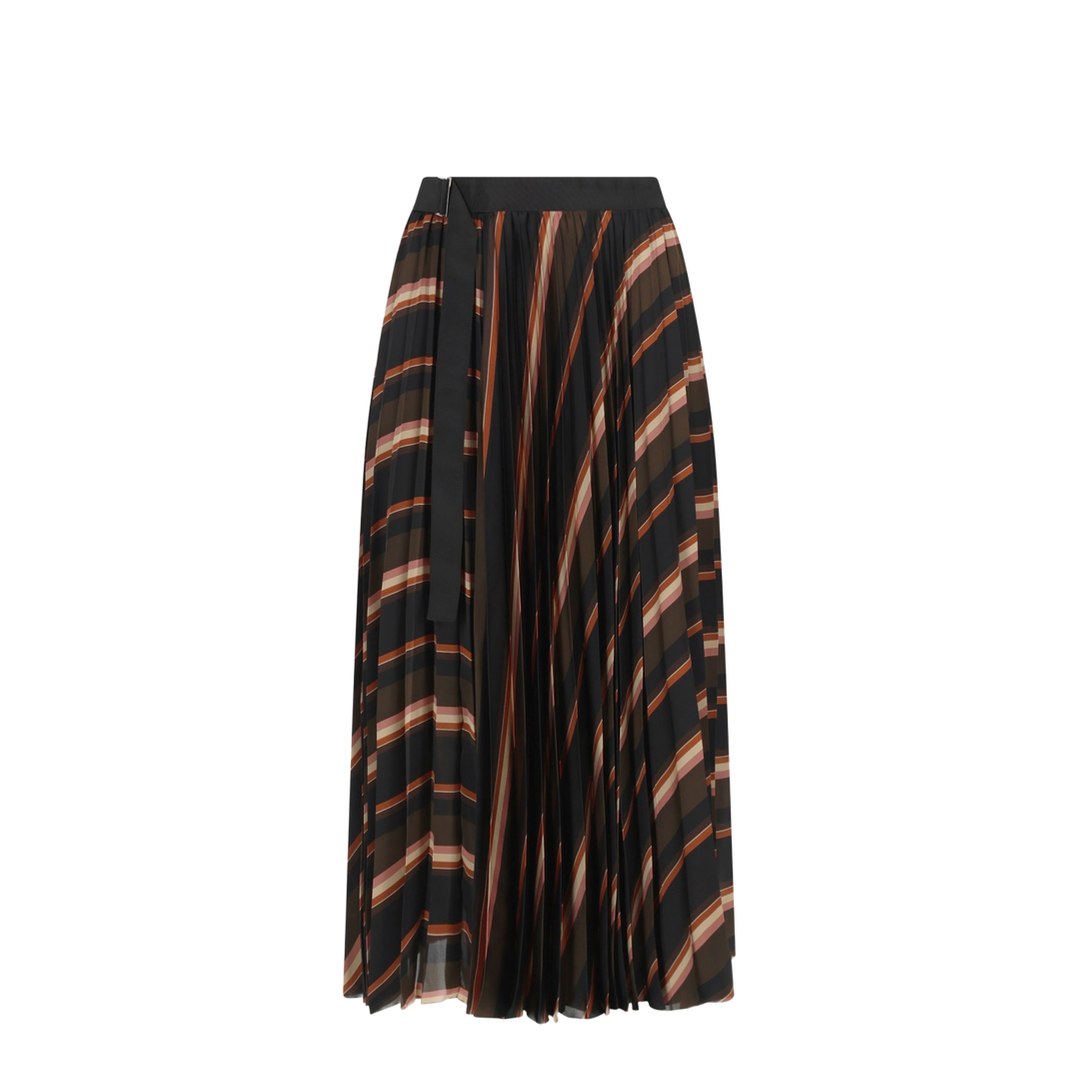 Horizontal Stripe Print Skirt - Image 1