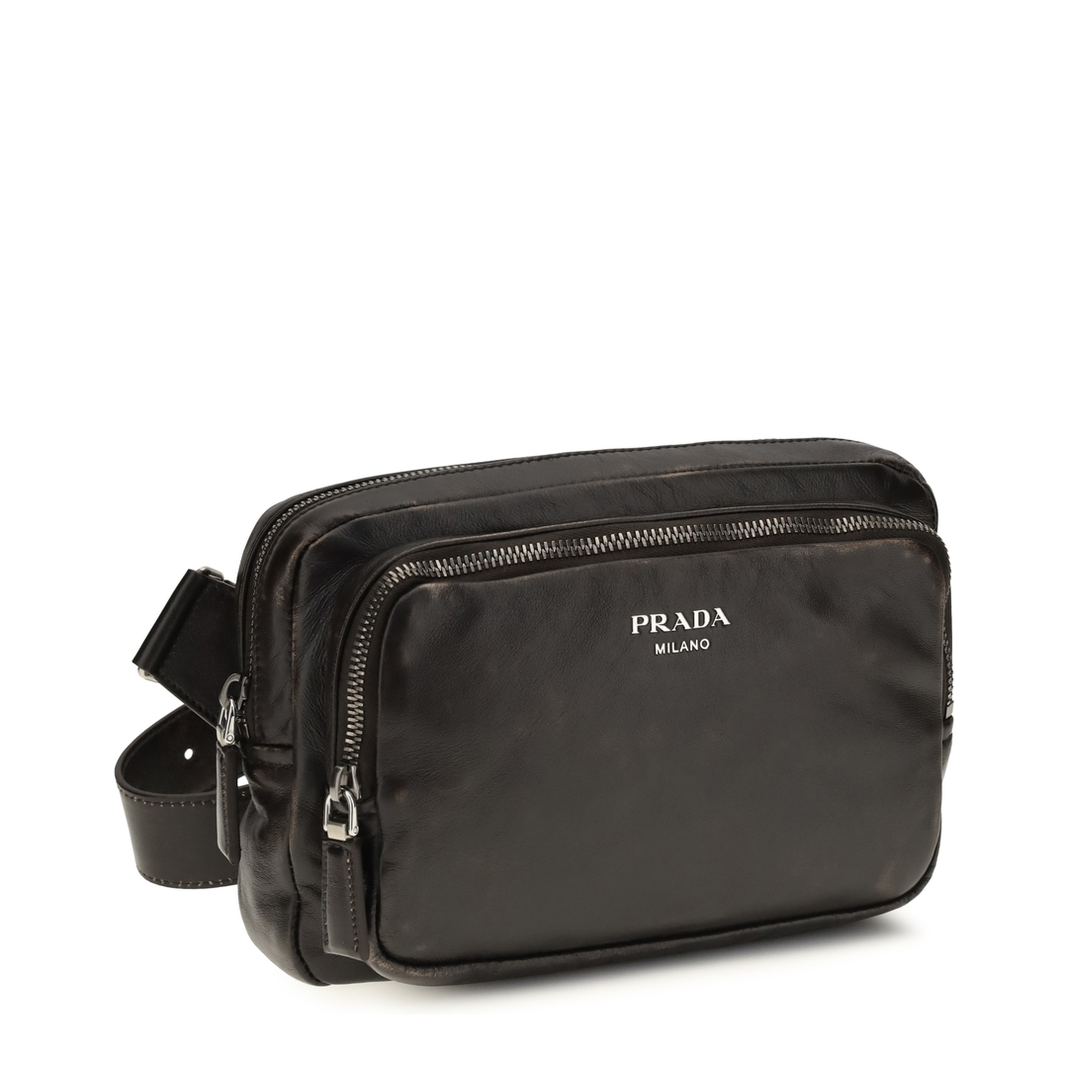 Lambskin Shoulder Bag - Dark Brown - Image 2