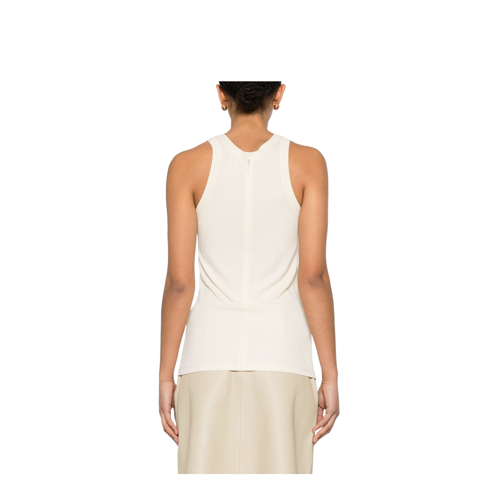 Beige American-Style Tank Top - Image 4