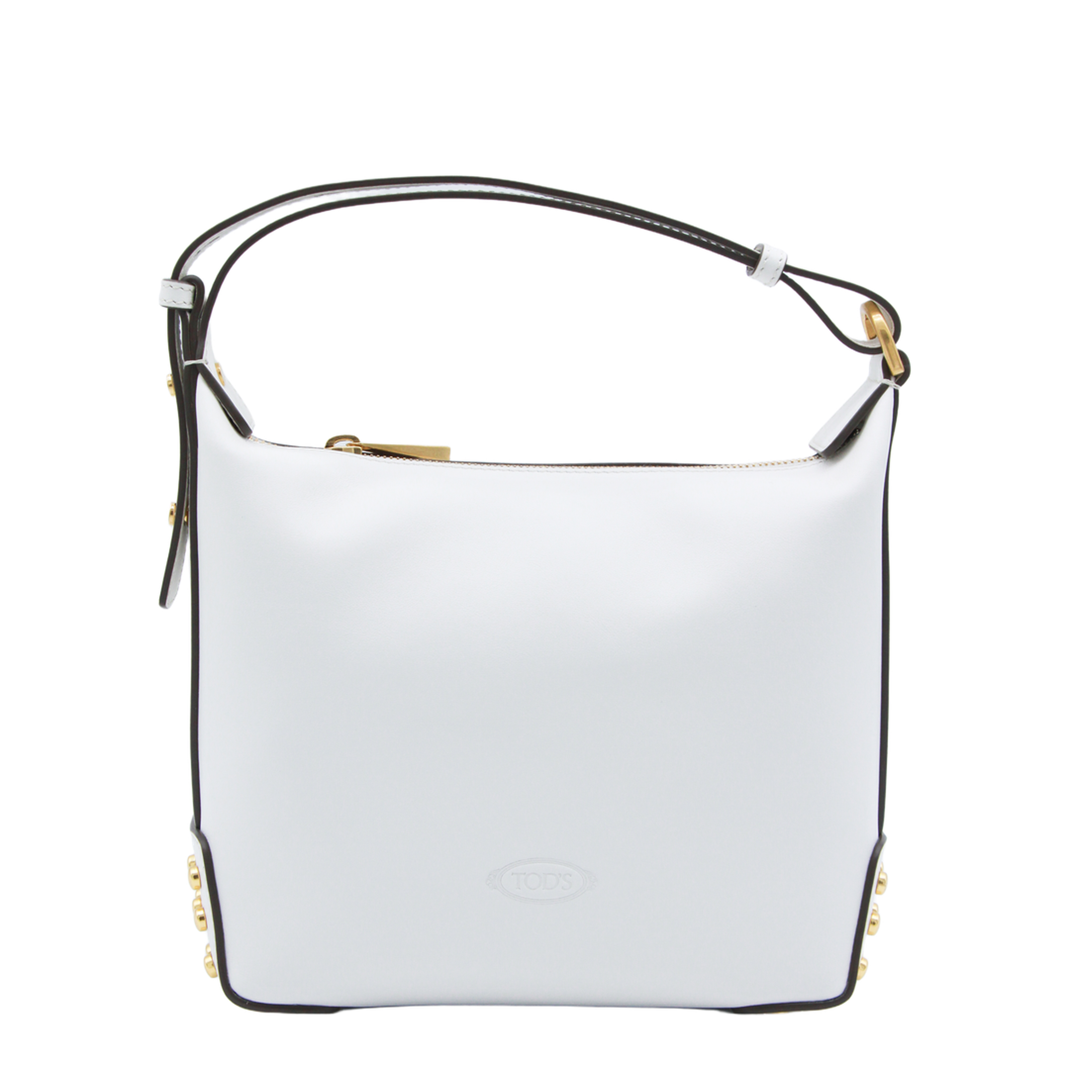 Mini Calf Leather Shoulder Bag - White - Image 2