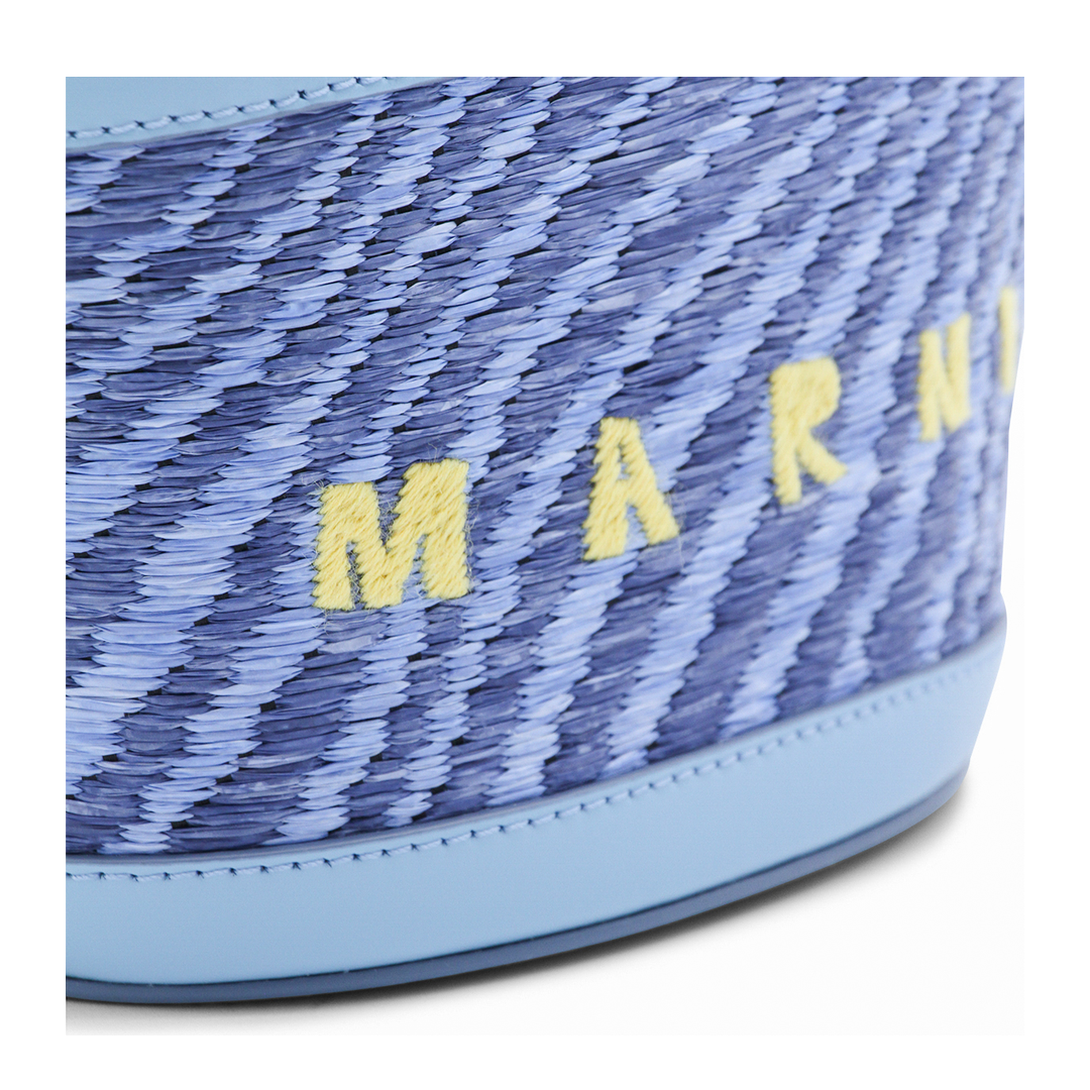 Blue Wavy Raffia-Effect Tropicalia Micro Bag - Image 8
