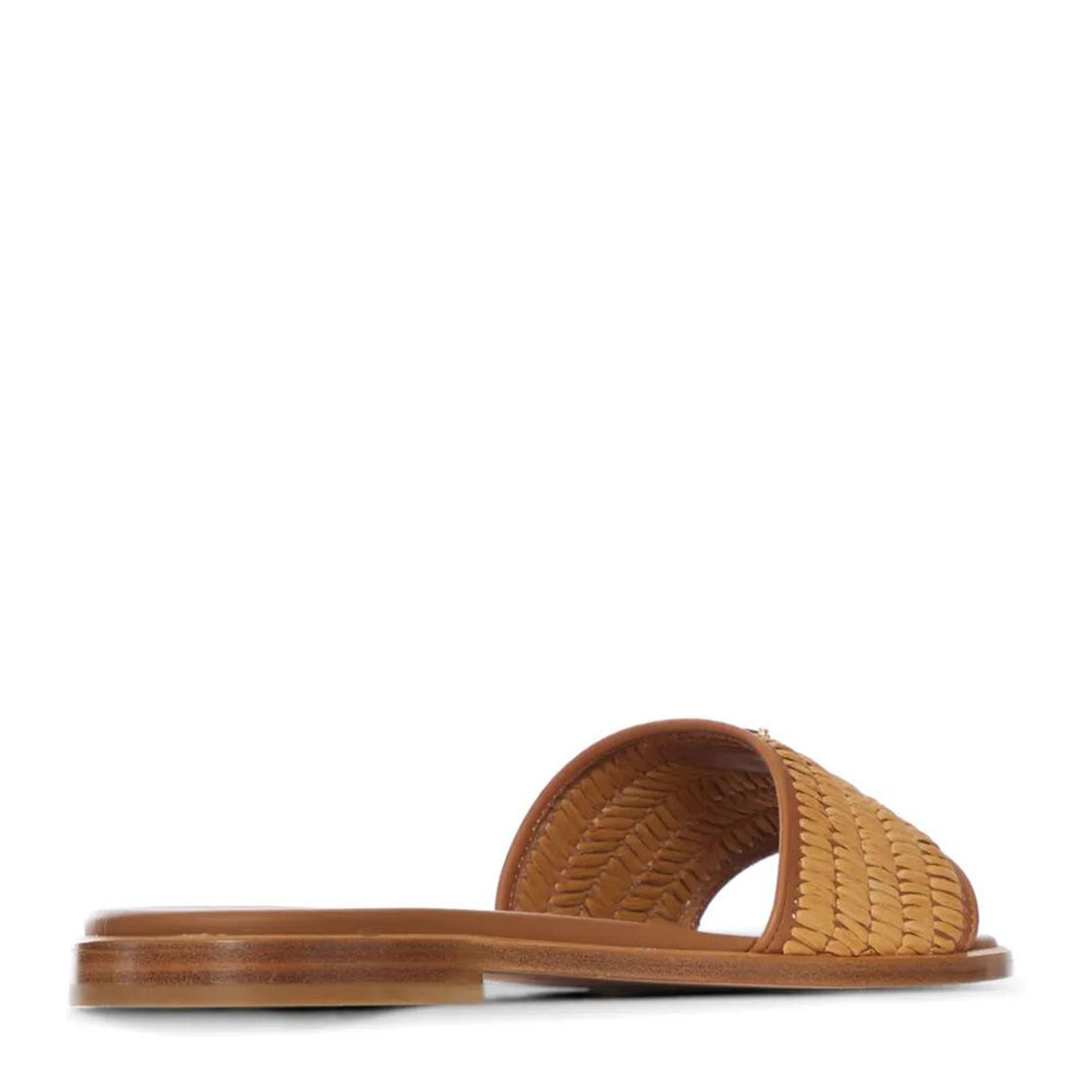 Leather Slides with Crochet Details - Image 3
