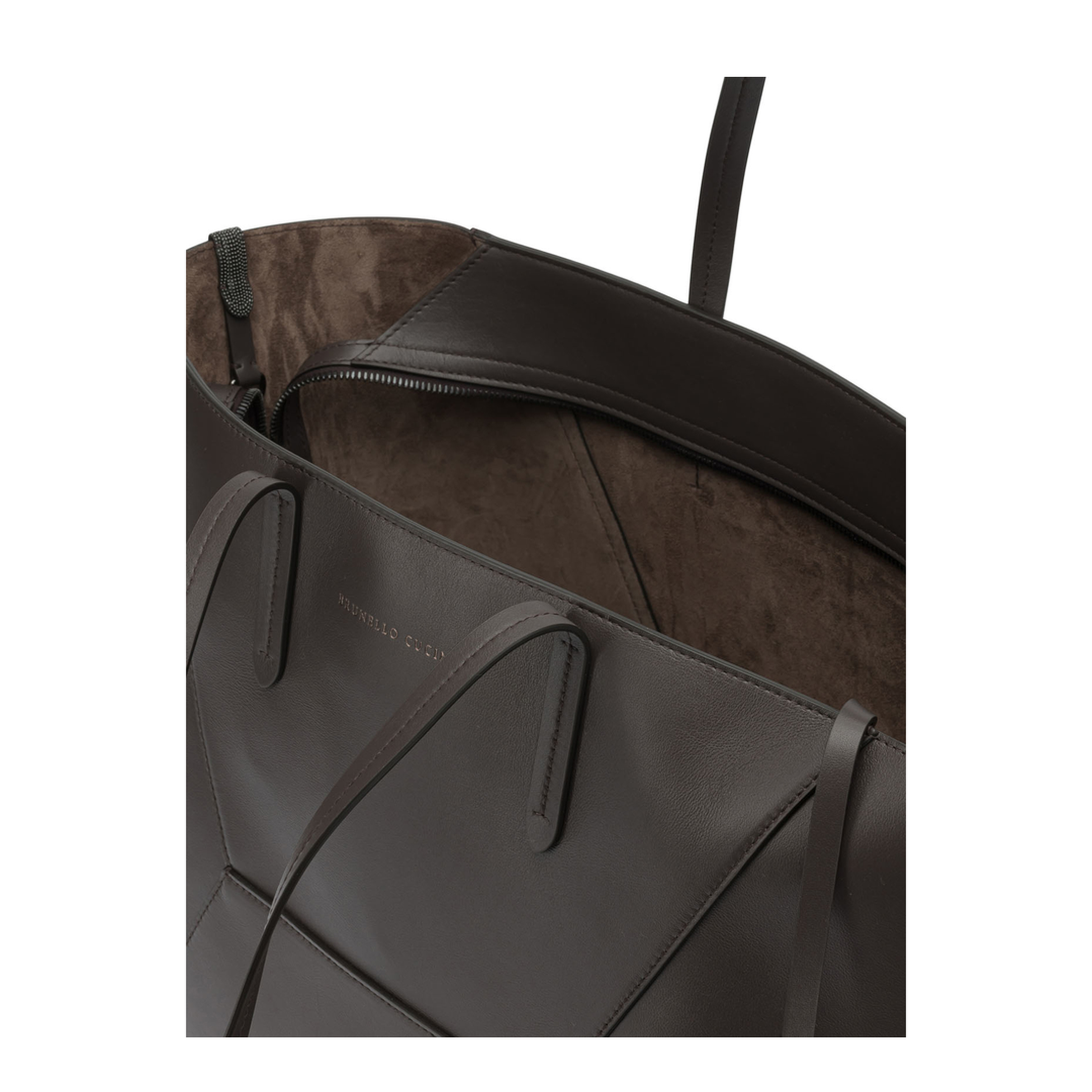 BC Duo Large Calfskin Tote - Rust Brown - Image 4