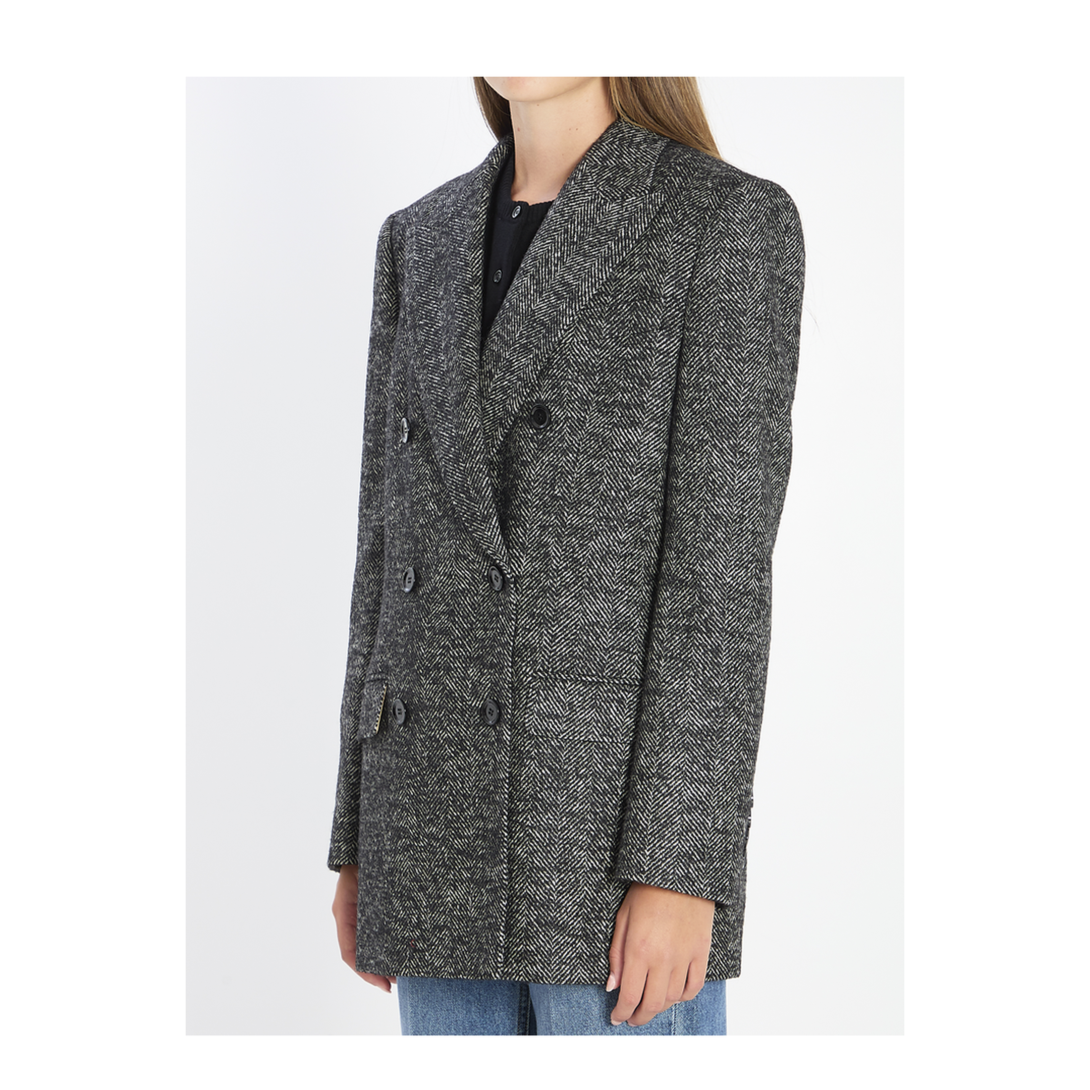 Double-breasted chevron jacket - Image 2
