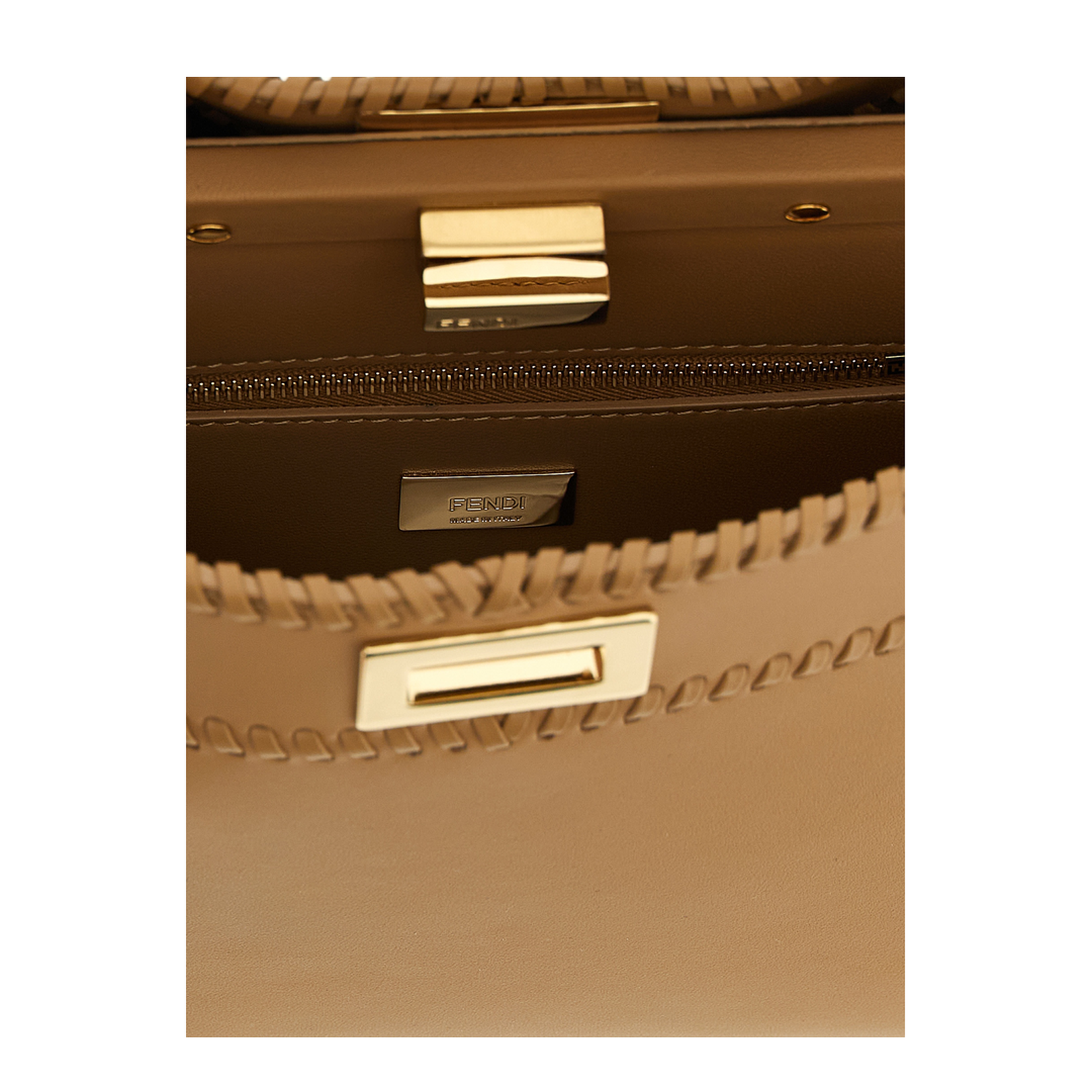 Peekaboo Mini Leather Beige - Image 4