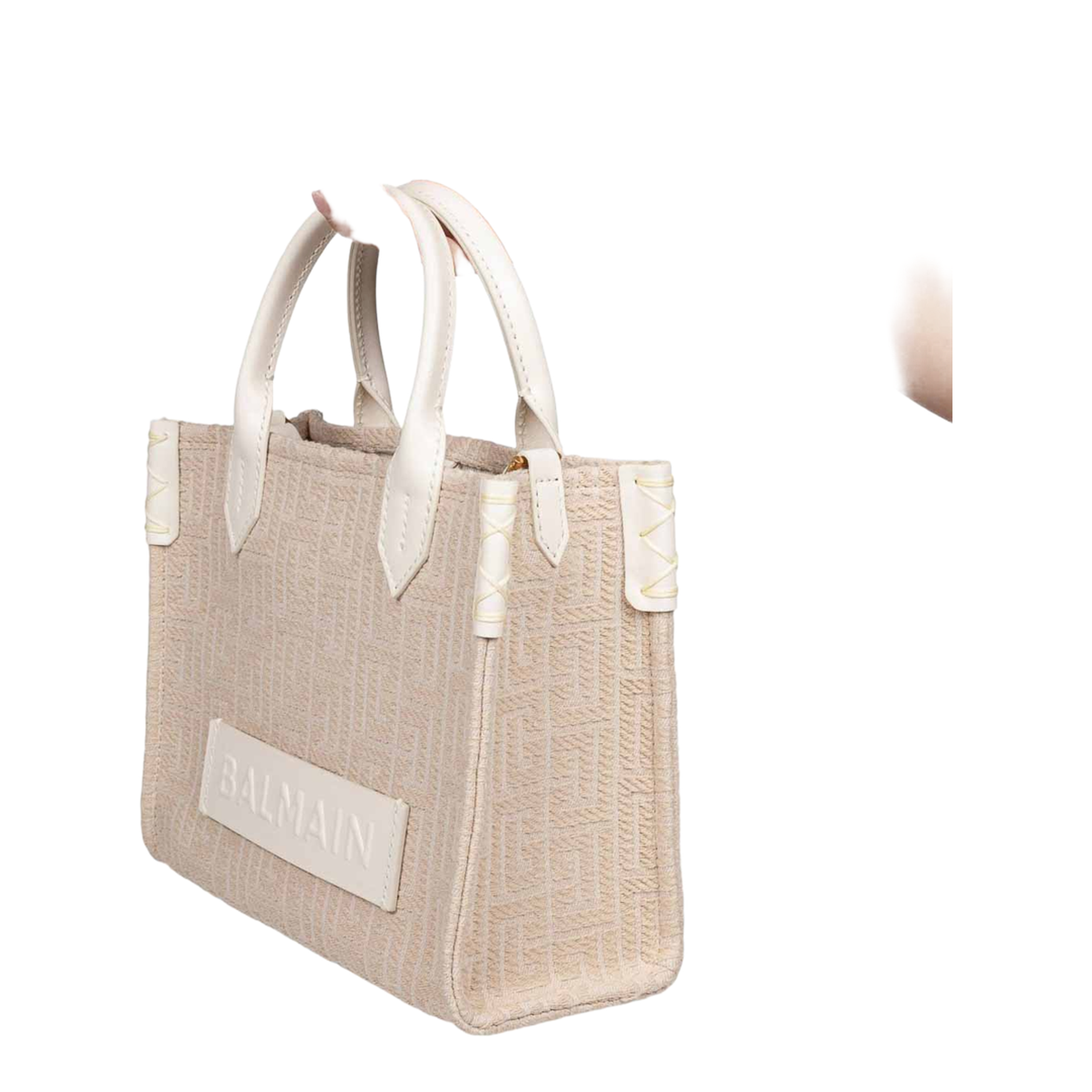 B-Army Small Monogrammed Canvas and Leather Tote Bag - Image 2