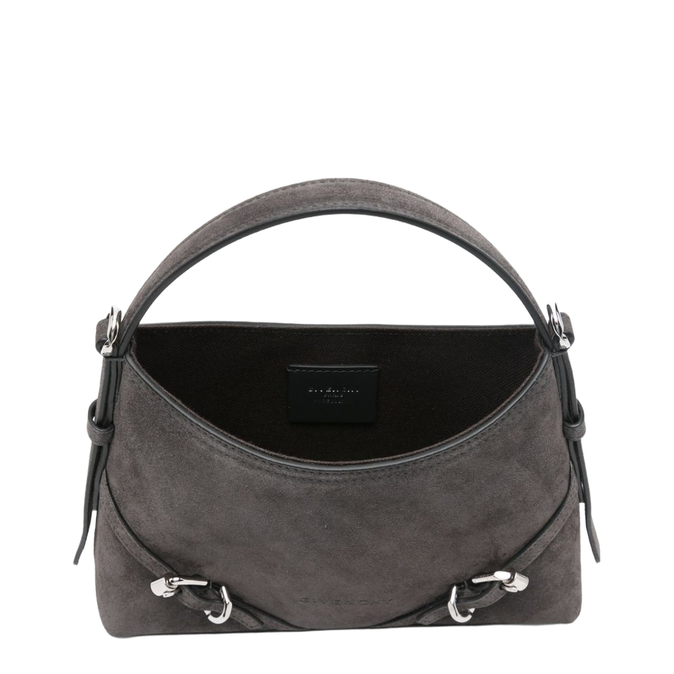 Voyou Leather Mini Bag Grey - Image 4
