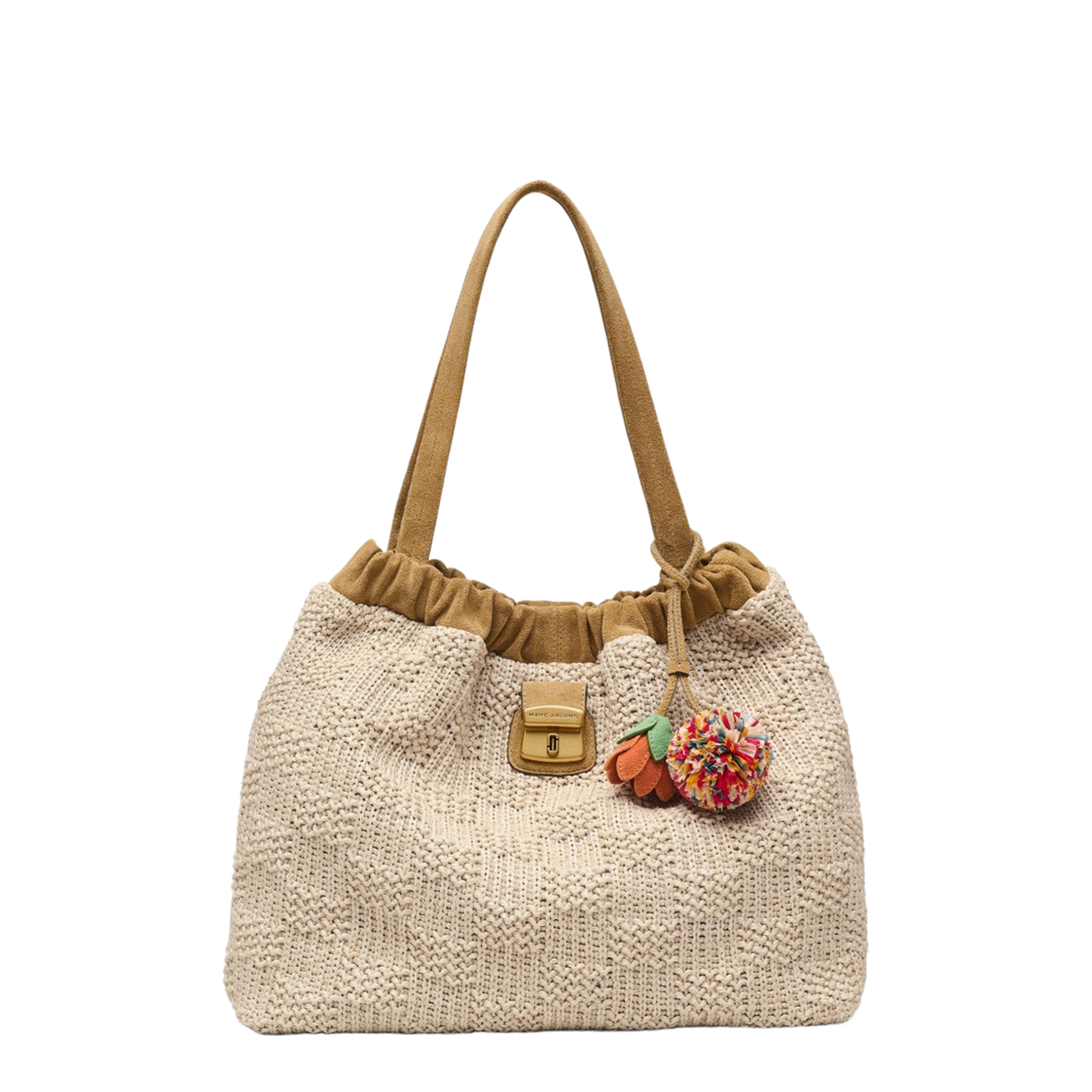 Cristina One Size Two-Way Weave Tote - Natural - Image 1