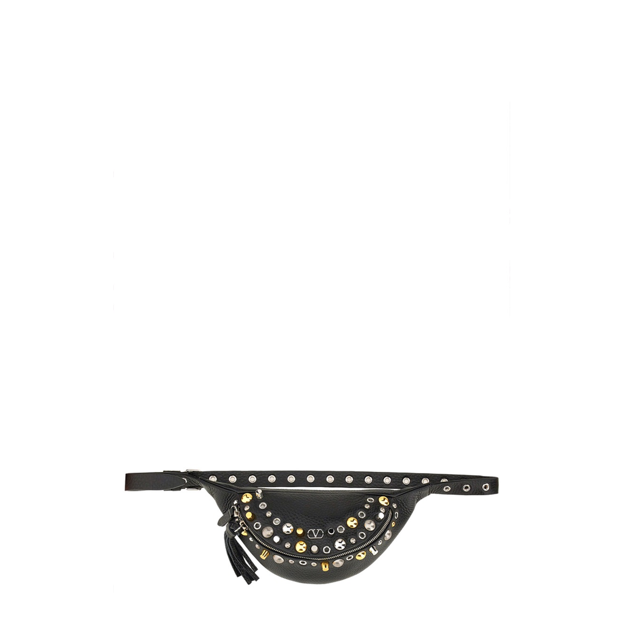 Nellcôte Grainy Calfskin Belt Bag - Black - Image 3