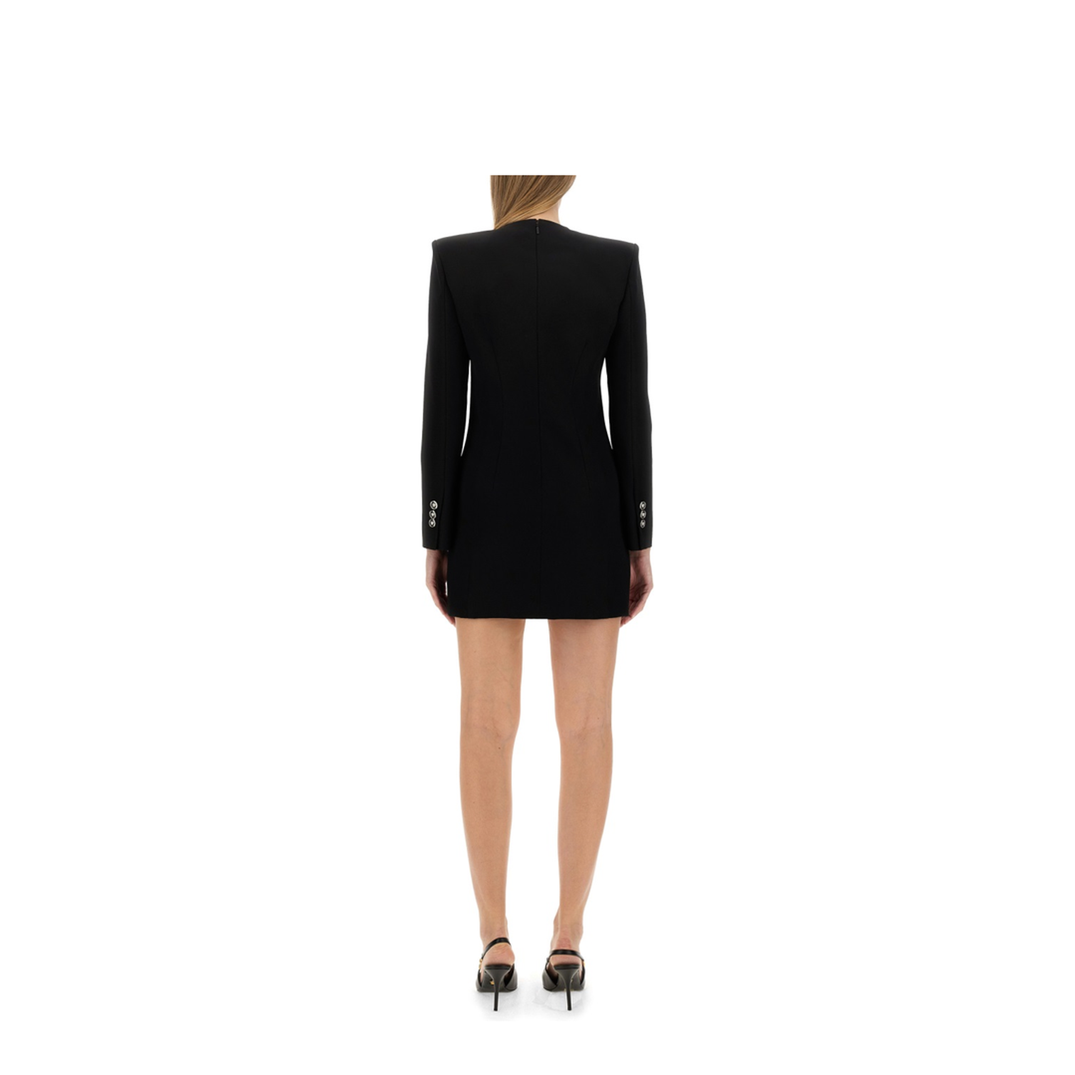 Mini Grain De Poudre Dress In Black - Image 3