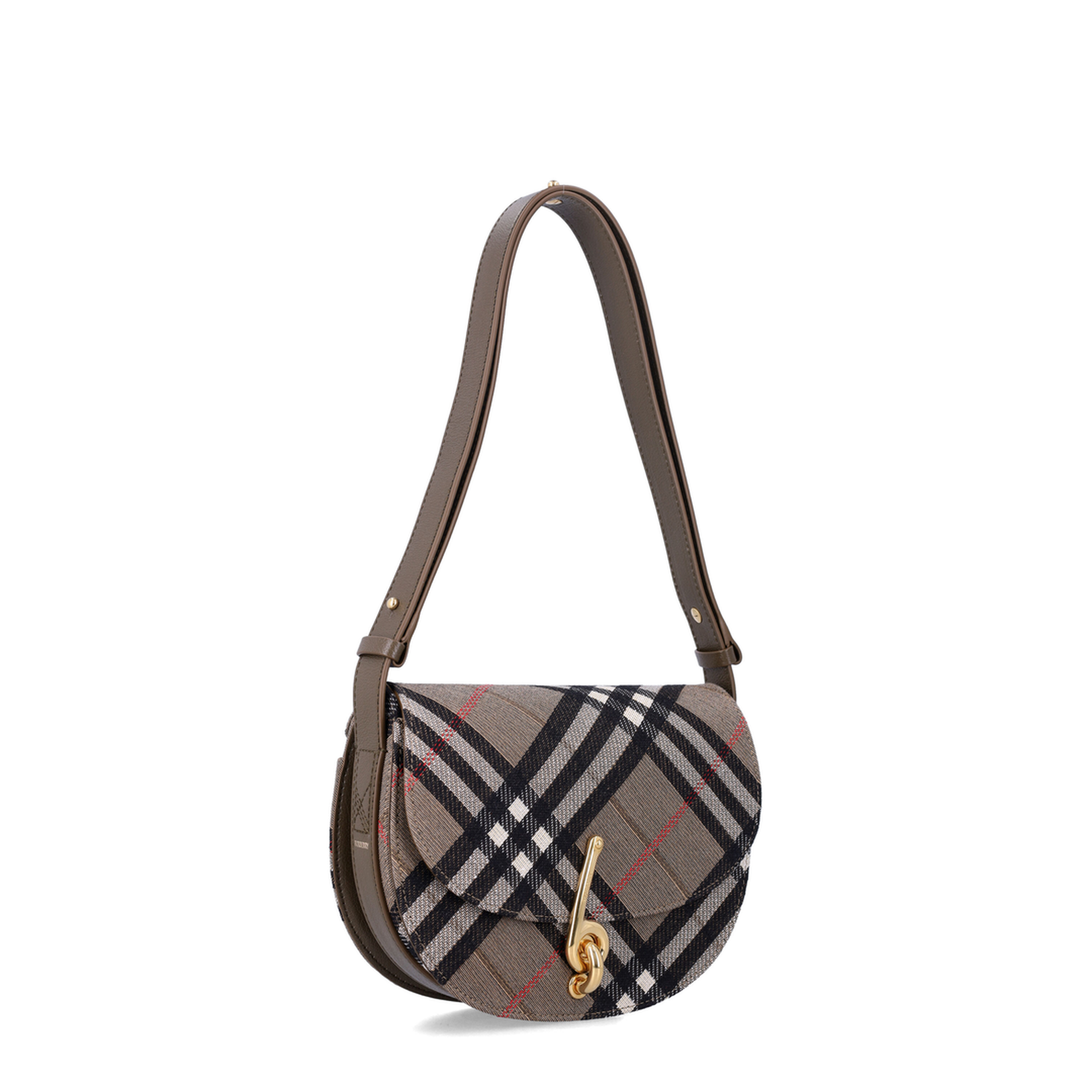 Bridle Small Shoulder Bag Canvas and Leather Jacquard - Image 2