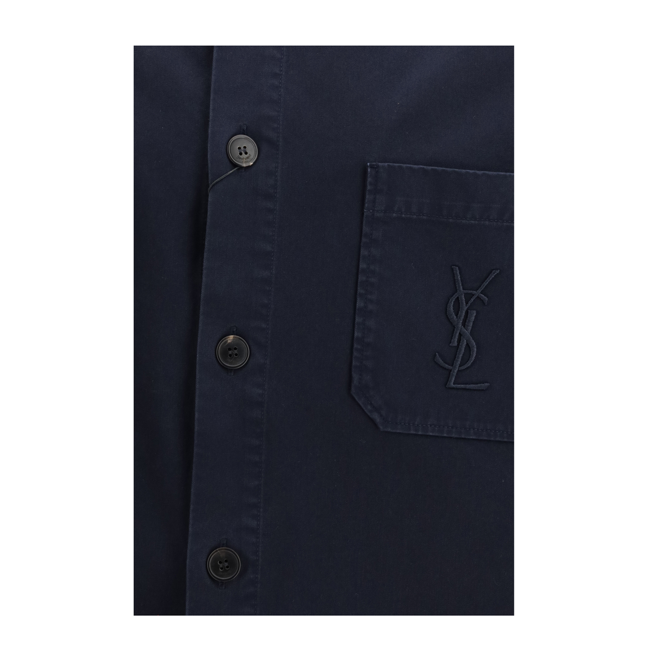 Cassandre Overshirt in Gabardine with Logo - Image 3