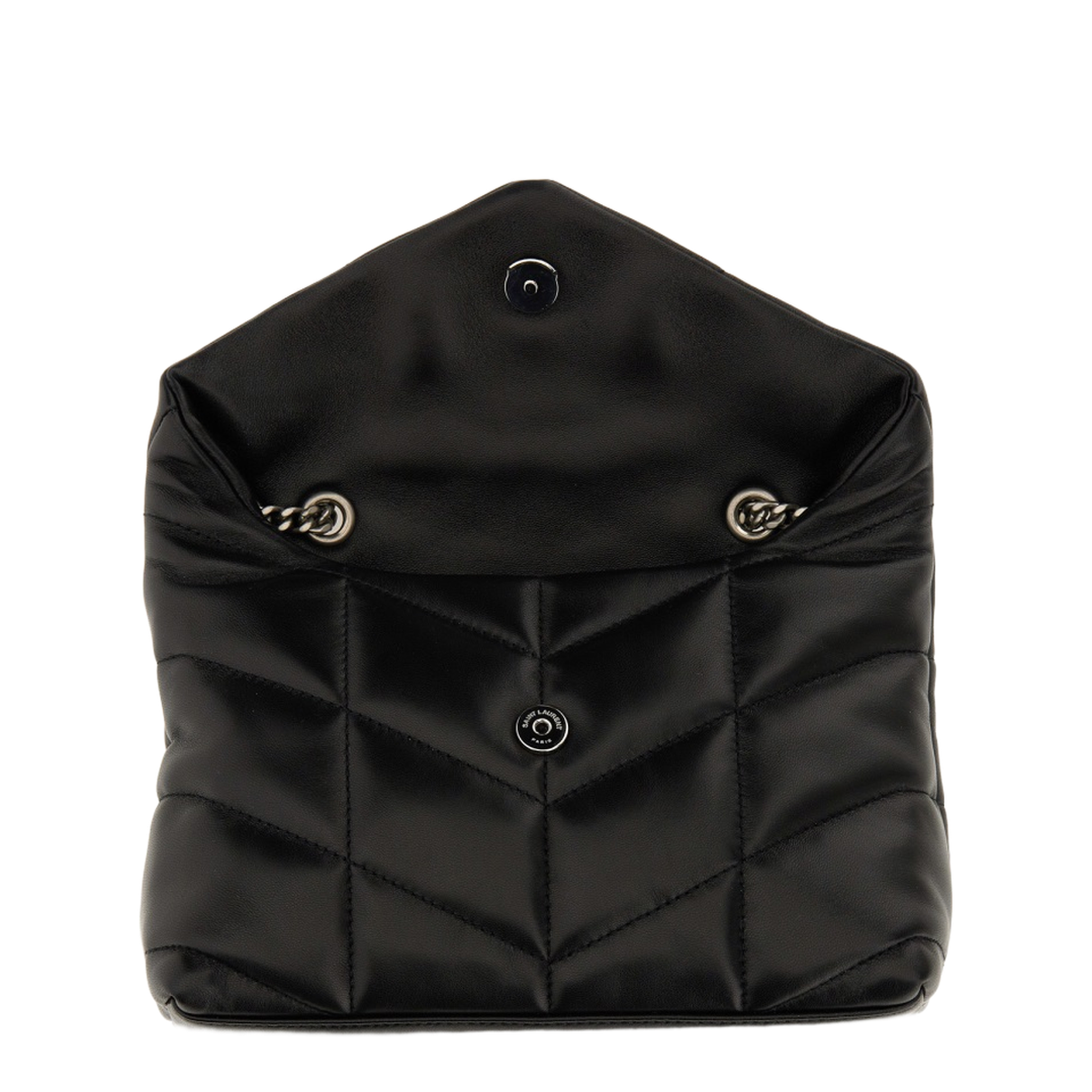 Toy Puffer Lambskin Shoulder Bag - Black - Image 5
