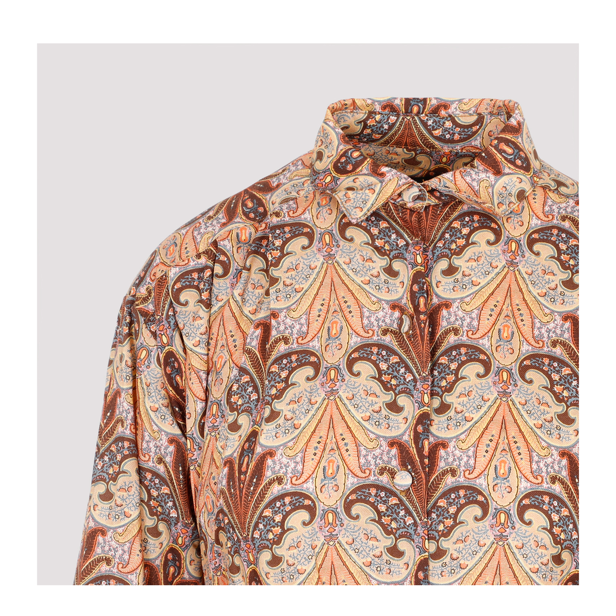 Printed Shirt Dress - Image 5