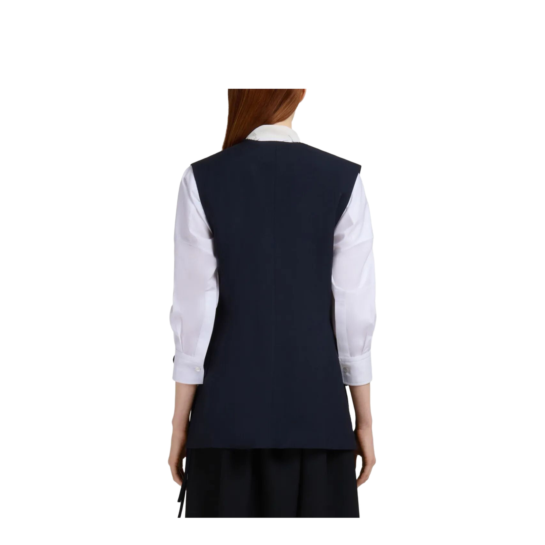 Wool Waistcoat with Side Slits - Image 3