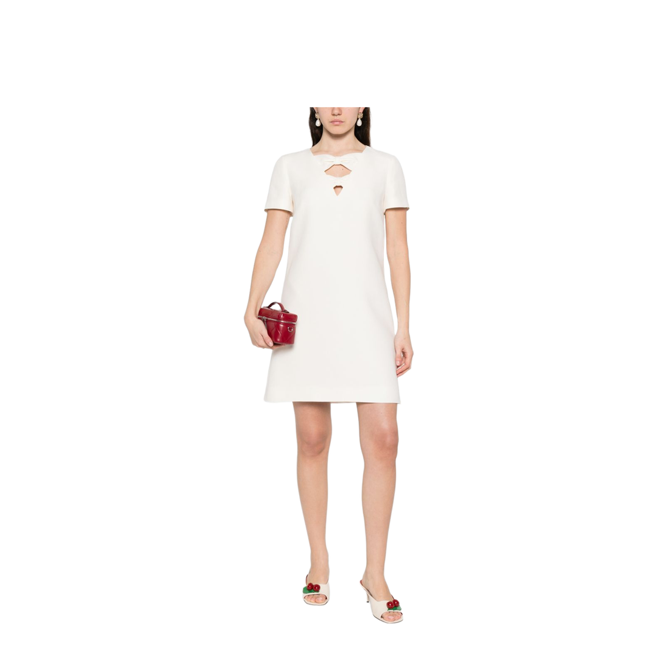 Wool And Silk Blend Short Dress - Image 3