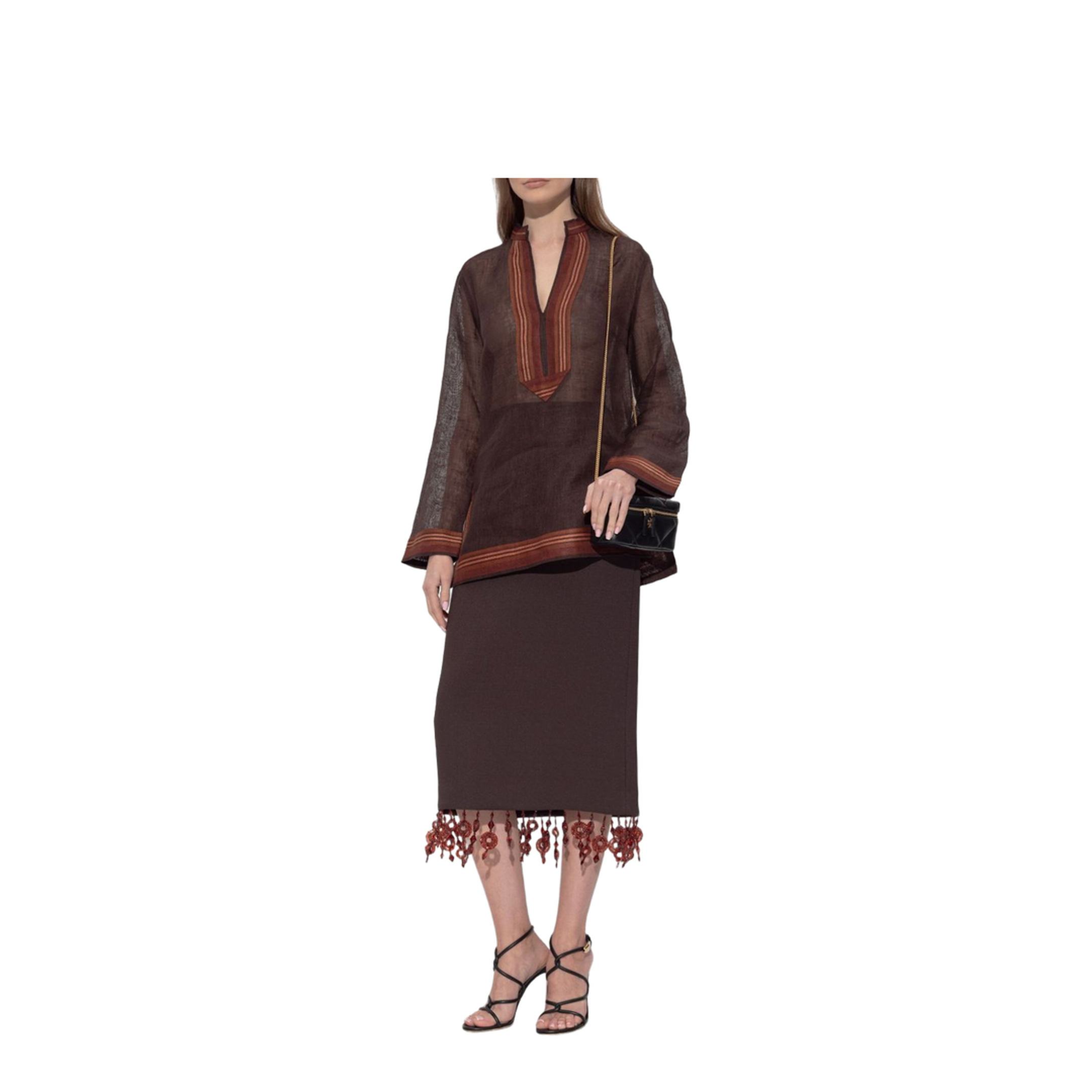 Brown Linen Blouse - Image 4