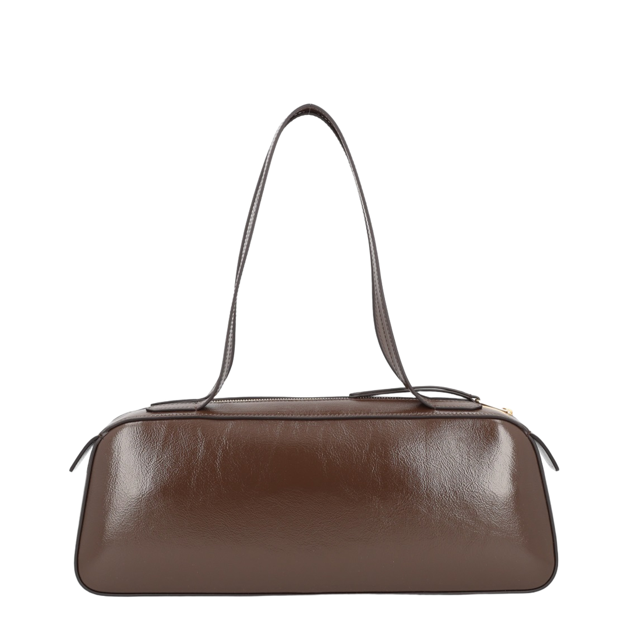 Simona Medium Nappa Leather Shoulder Bag - Brown - Image 2