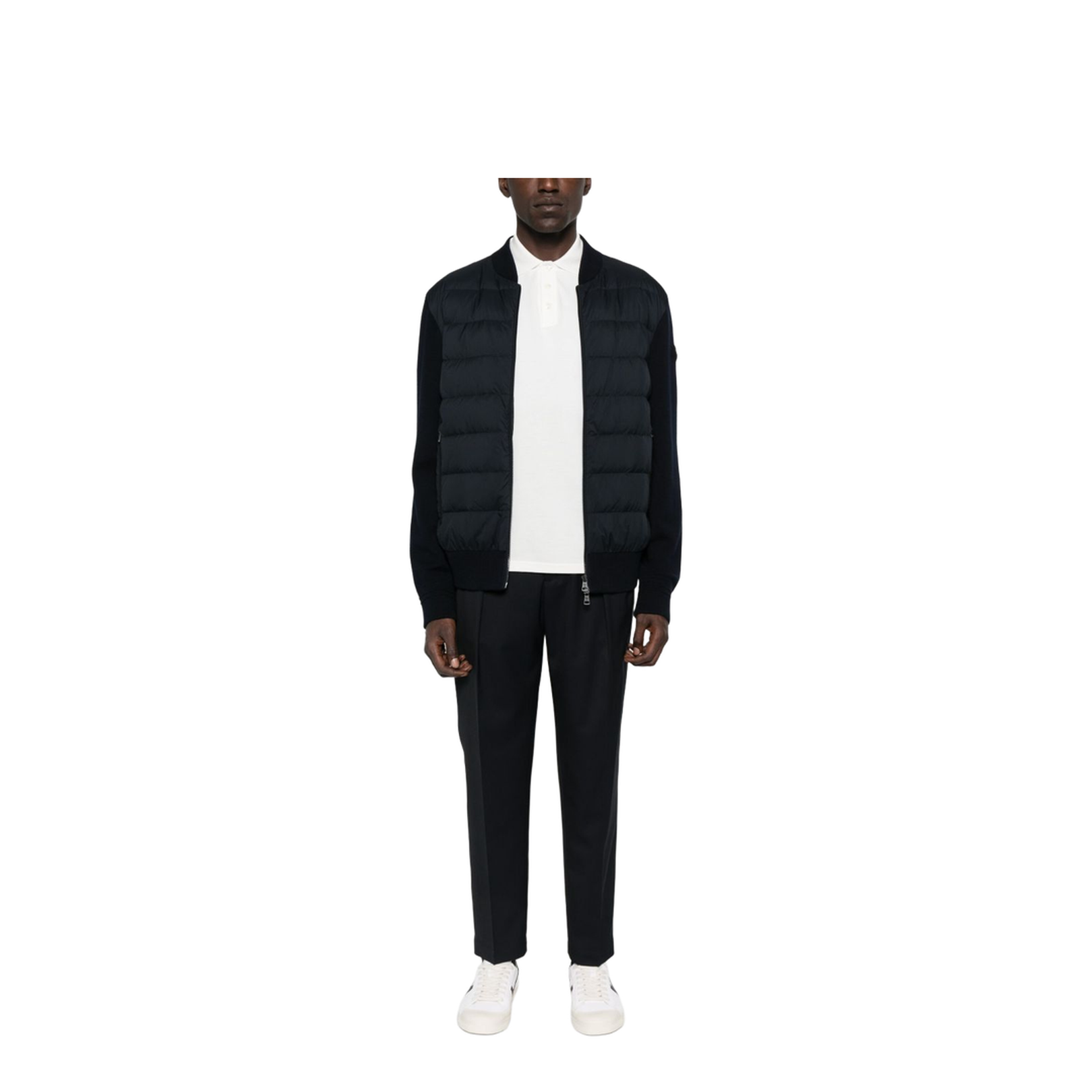 Padded Wool Zip-Up Cardigan - Image 3