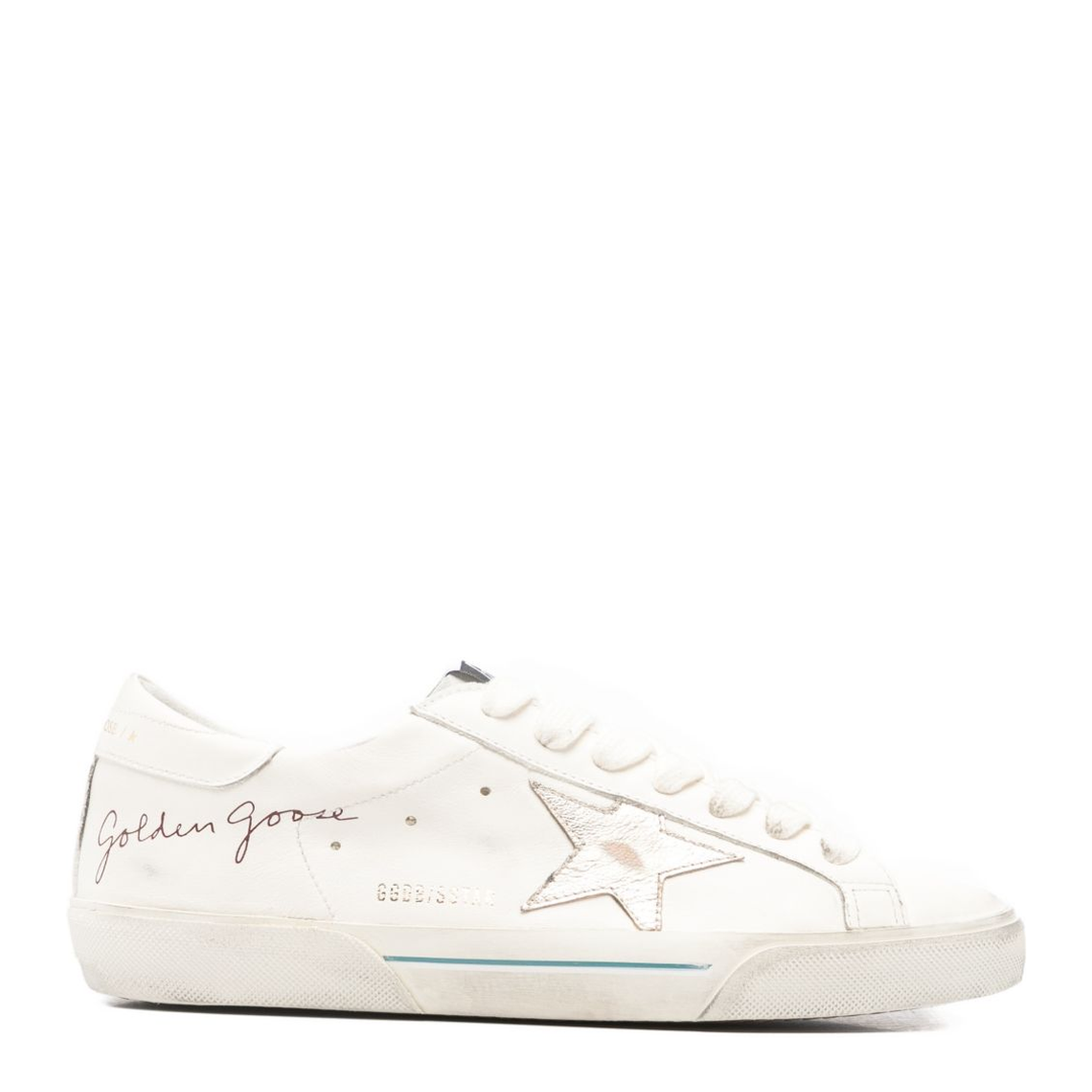 Super-Star Nappa Leather Sneakers with Laminated Leather Star - Image 1