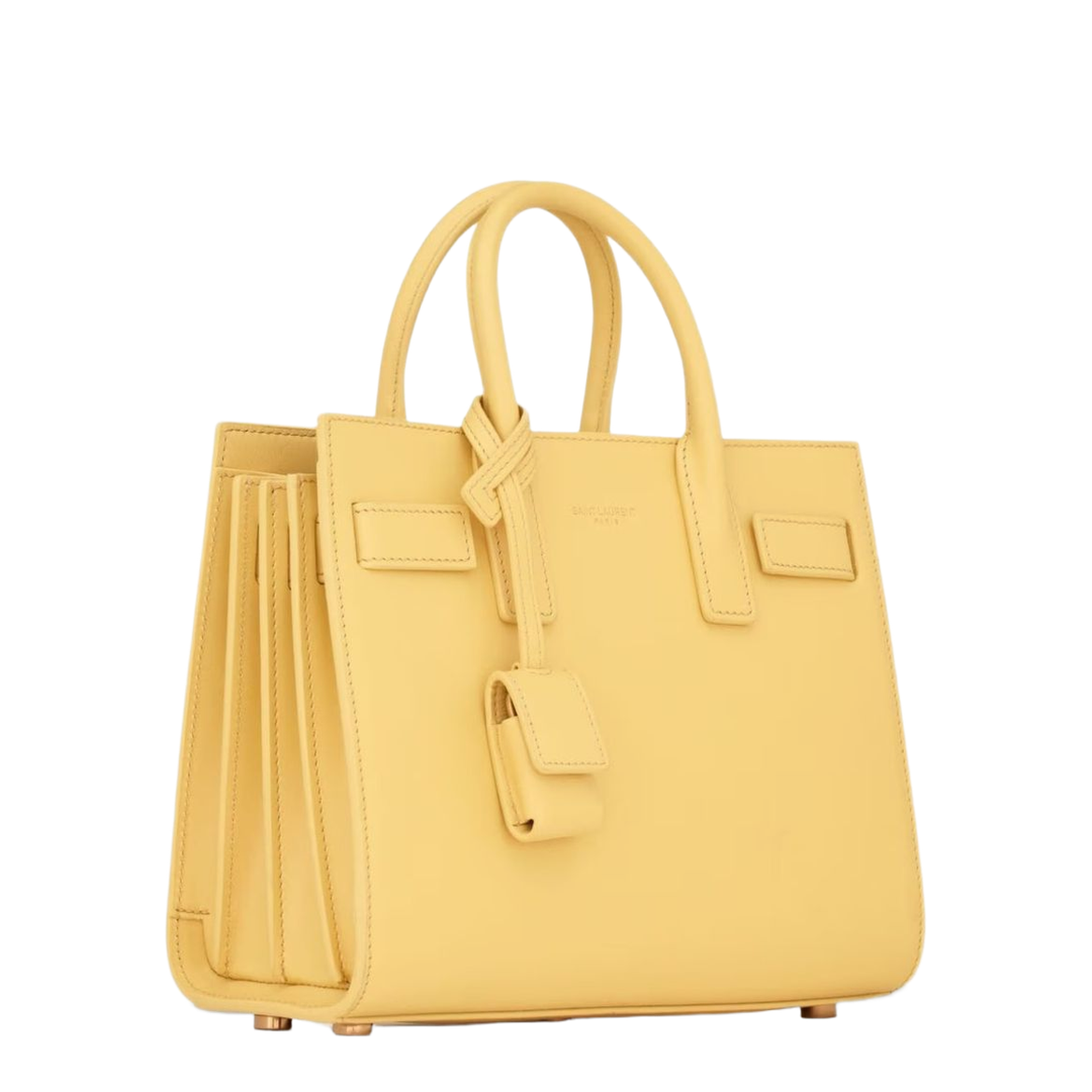 Sac de Jour Nano Smooth Leather Top-Handle Bag - Soft Lemon - Image 2
