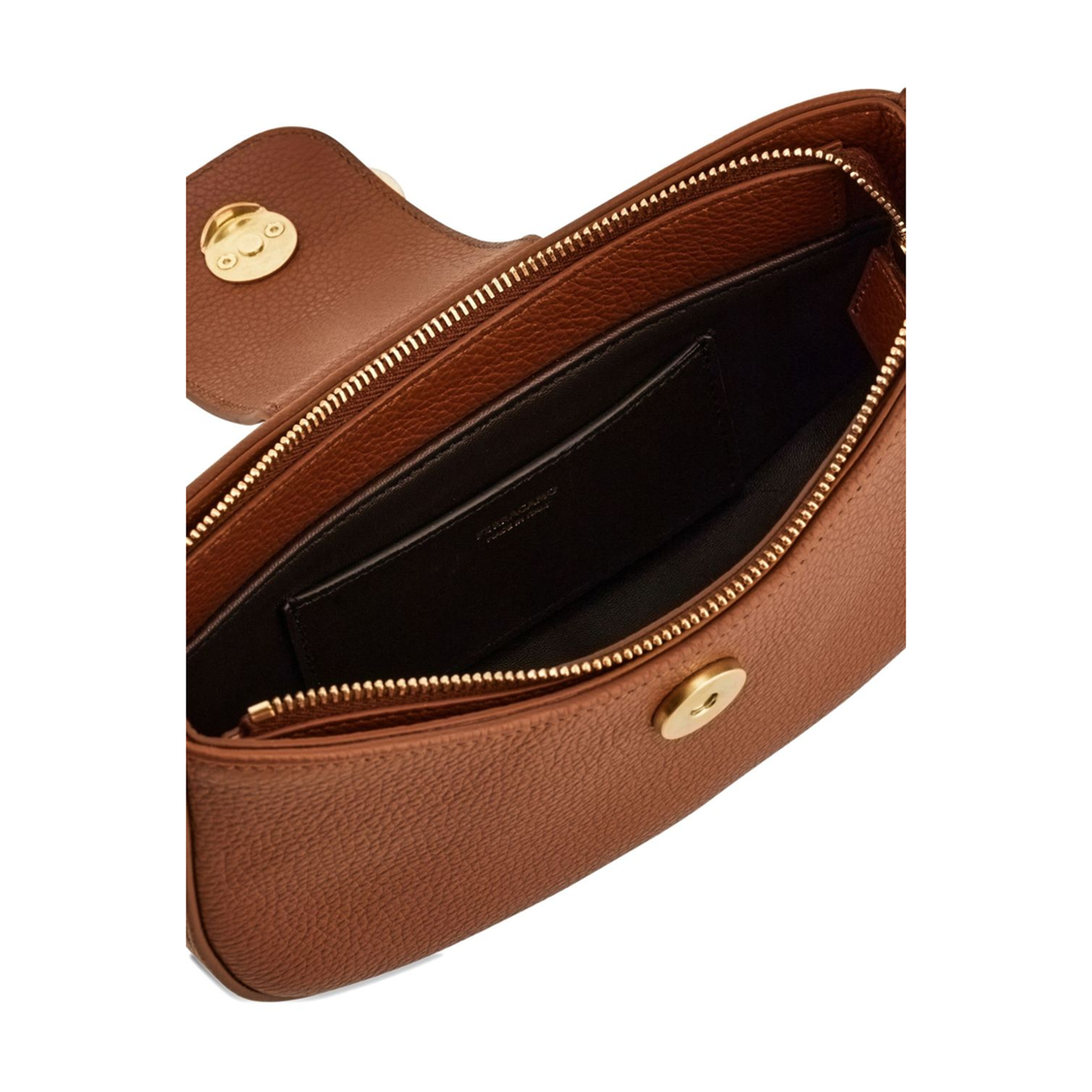 Minibag Double Gancino Small Leather Goods in White - Image 3