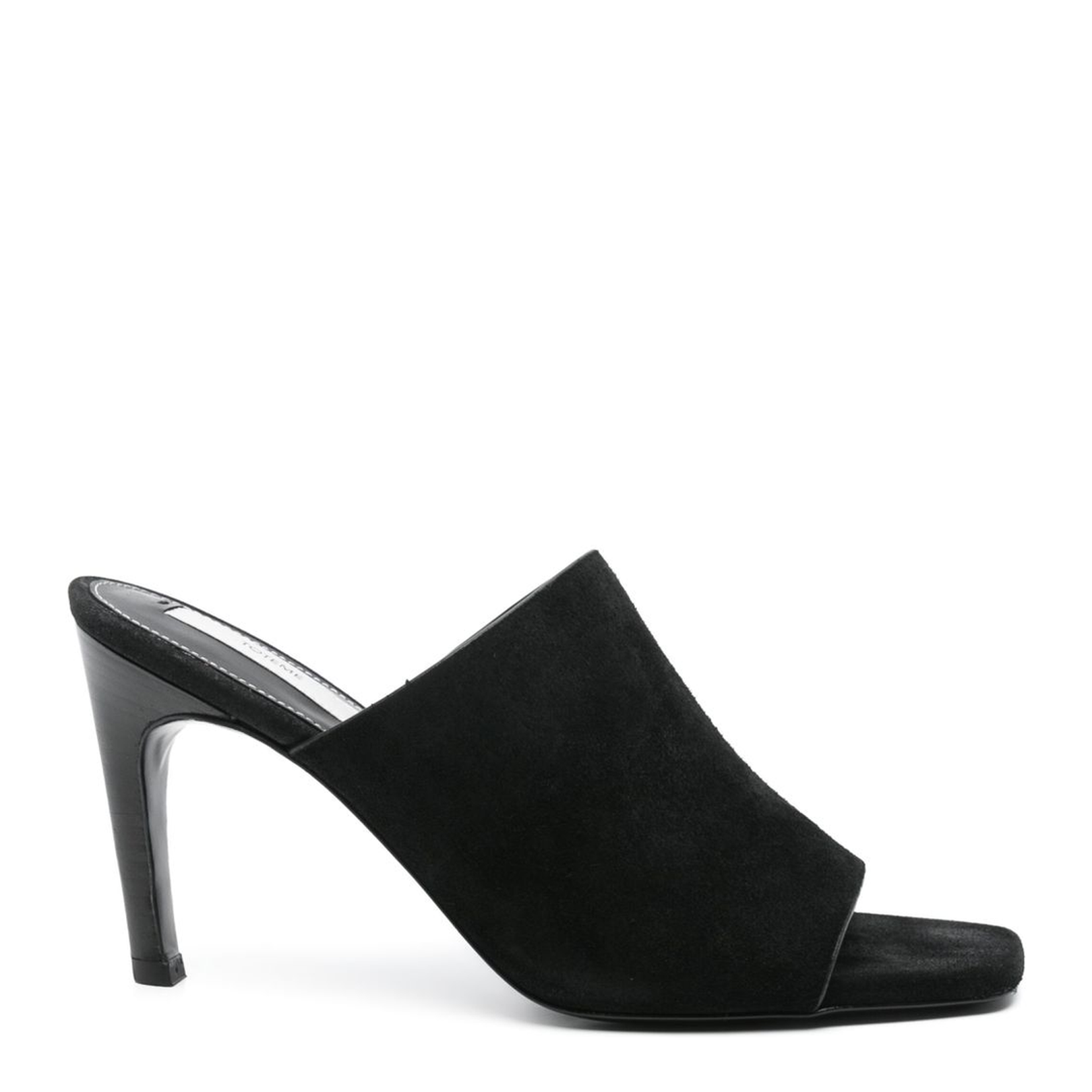 Suede Heeled Mules - Image 1