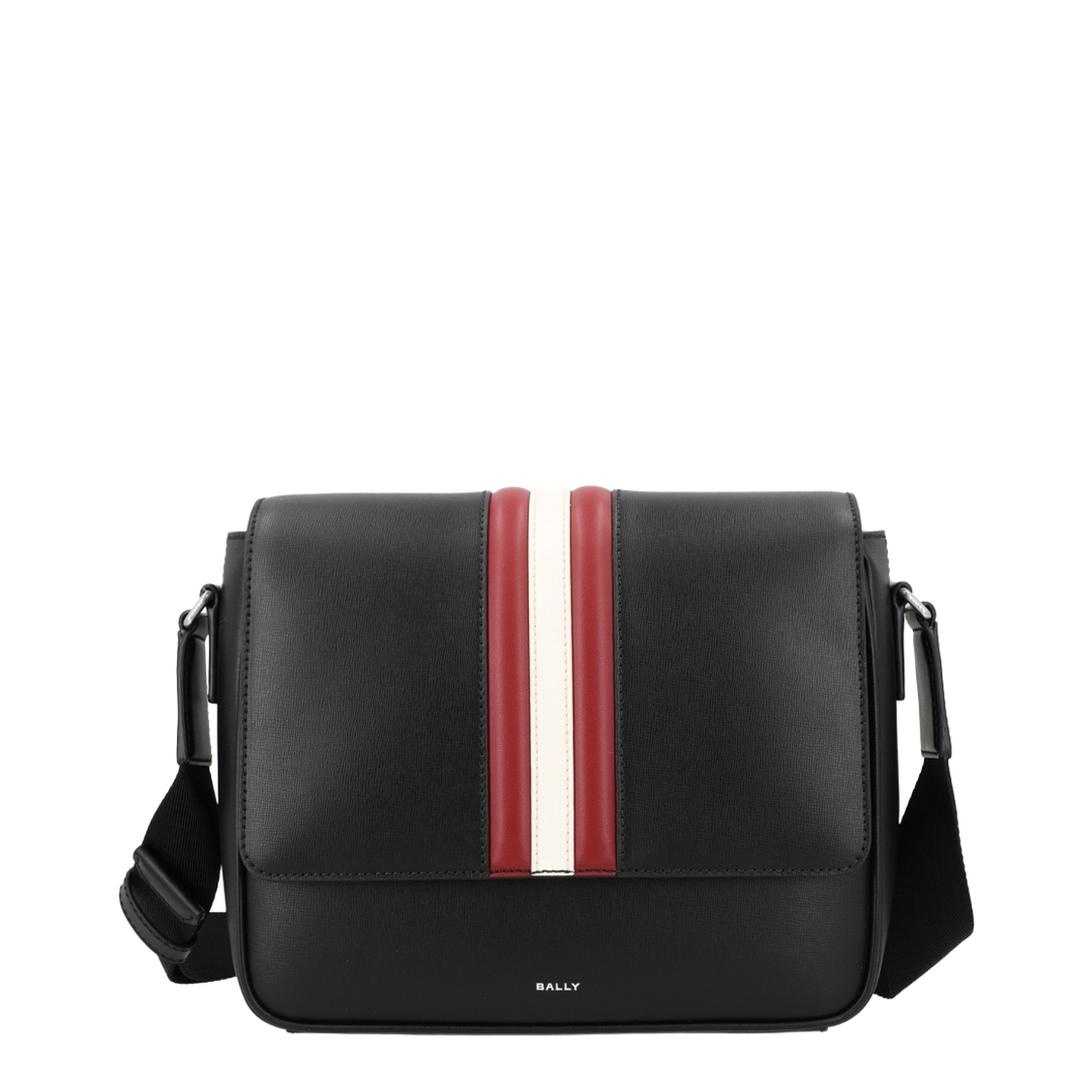 Mythos Recycled Bovine Leather Crossbody Bag - Black - Image 8