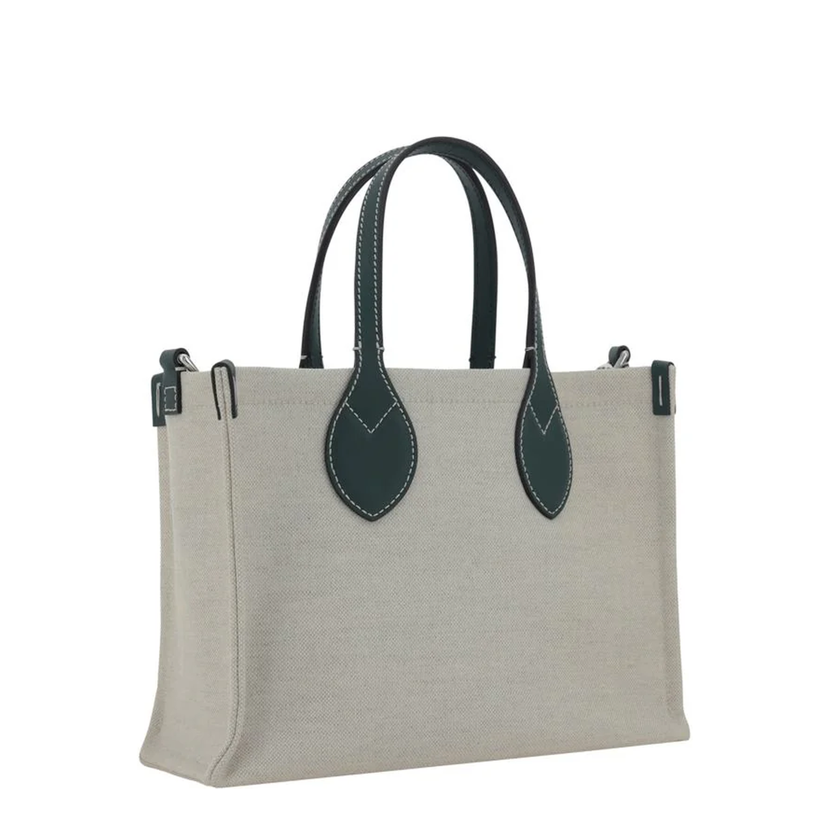 GG Supreme Medium Canvas Tote Bag - Beige/Green - Image 3
