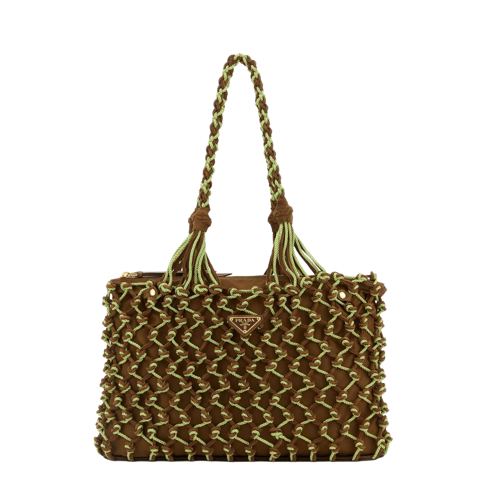 Two-tone mesh shopping bag - Image 1