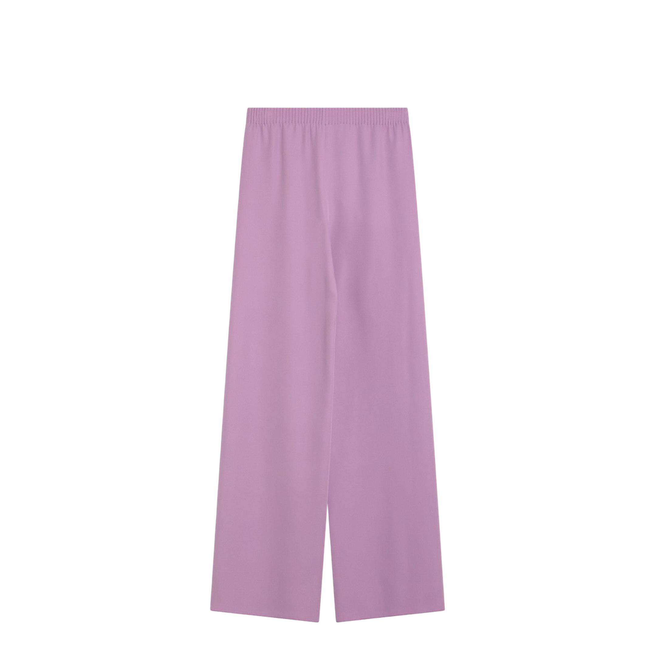 Wide Lilac Pink Silk Pants - Image 2