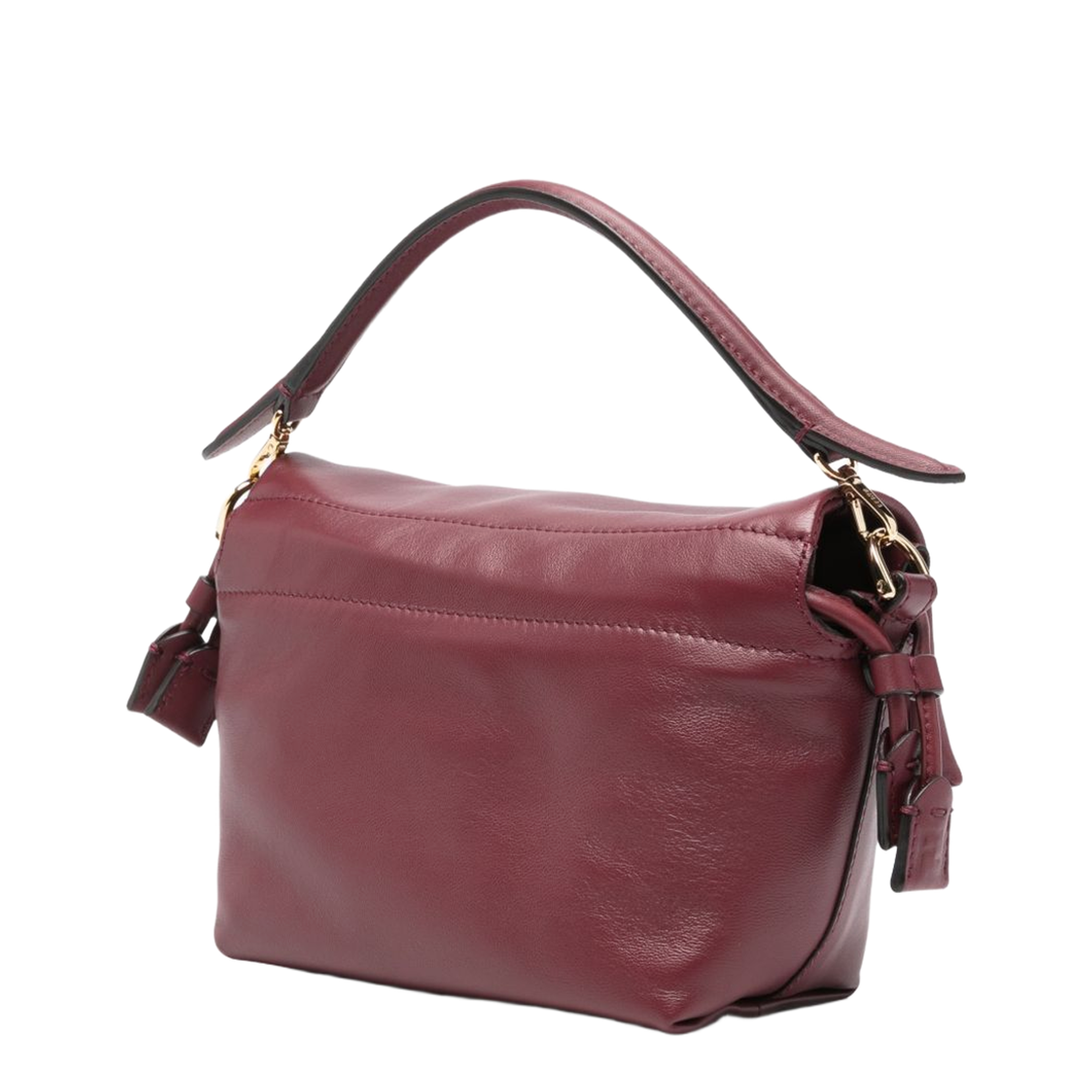 Mamma Baguette Small Nappa Leather Mini Bag - Burgundy - Image 4