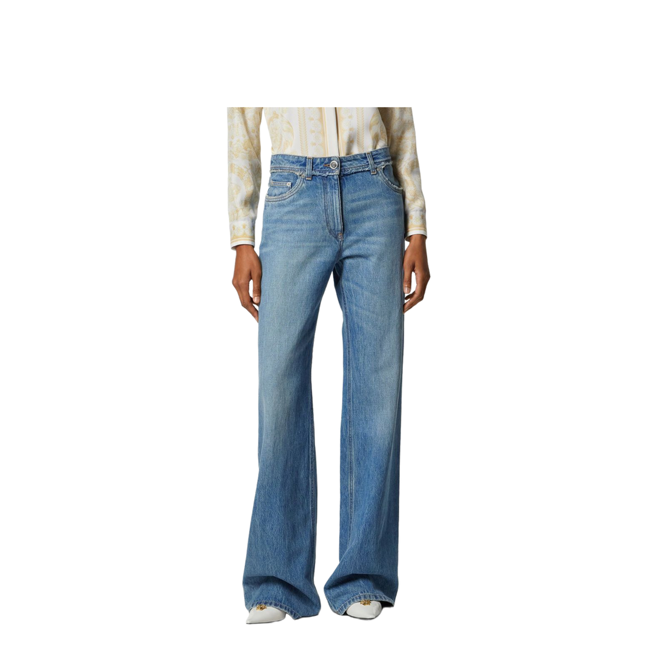 Women's Flared Denim Jeans - Image 4