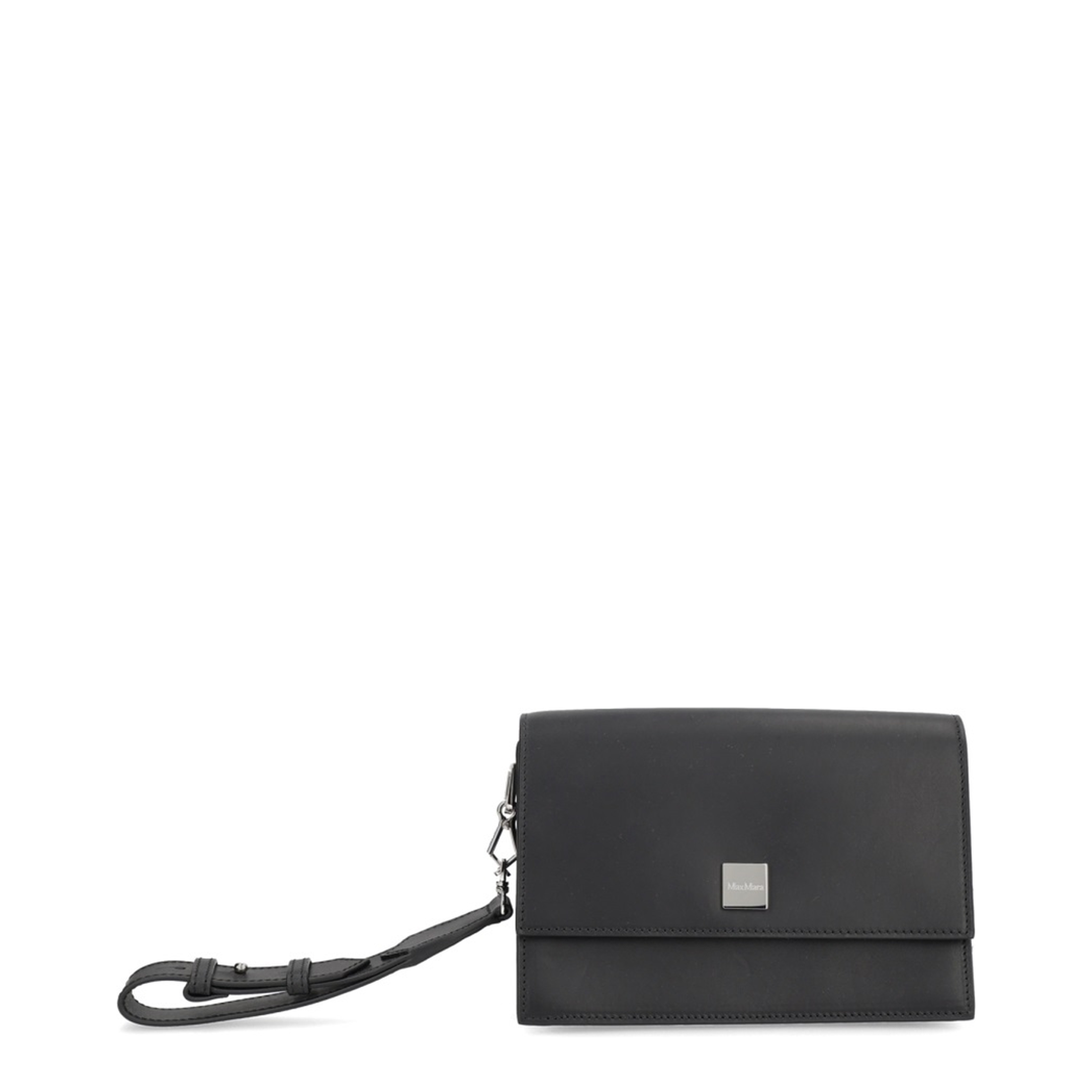 Biancaroughs Small Leather Crossbody Bag - Black - Image 1