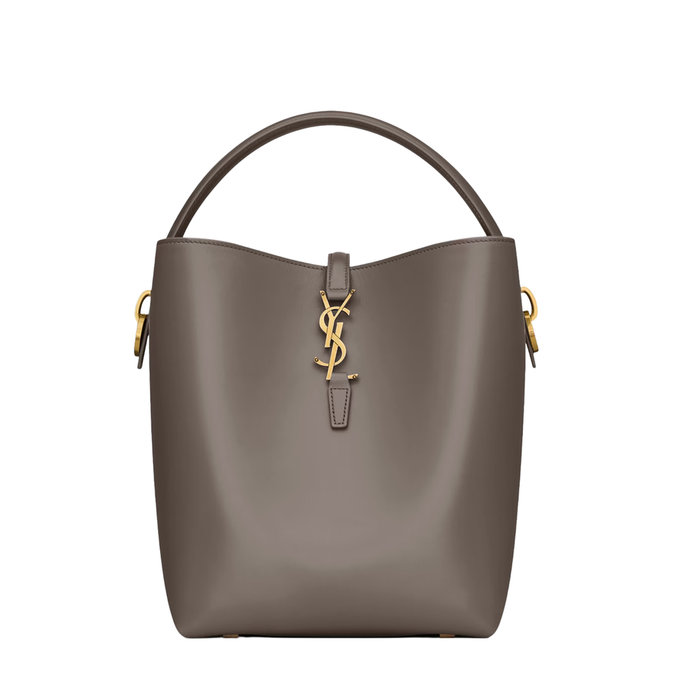 LE 37 Shiny Leather Shoulder Bags - Grey - Image 1