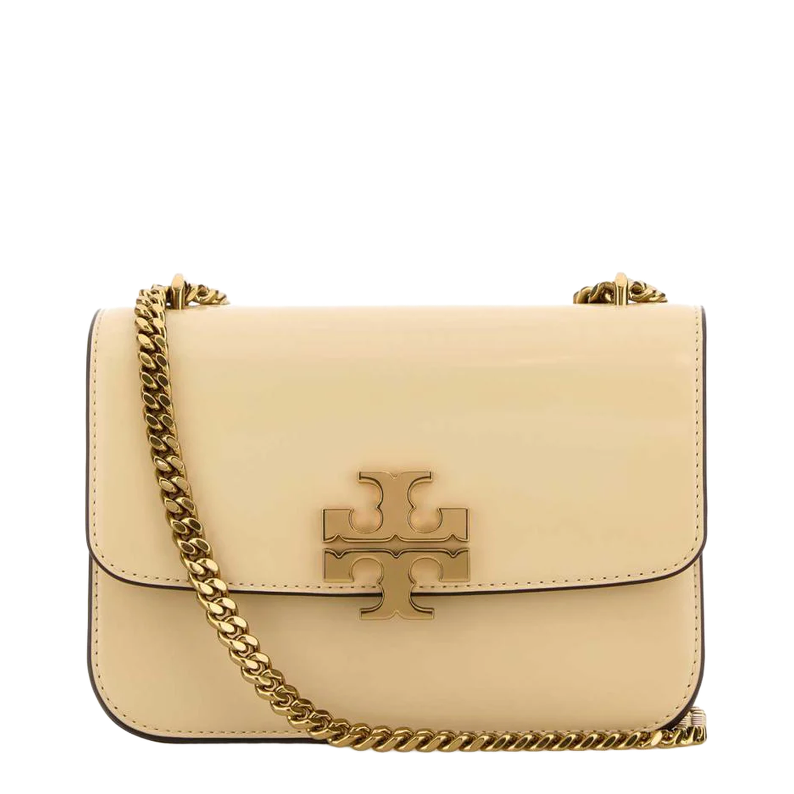 Cream Leather Small Eleanor Shoulder Bag - Image 1